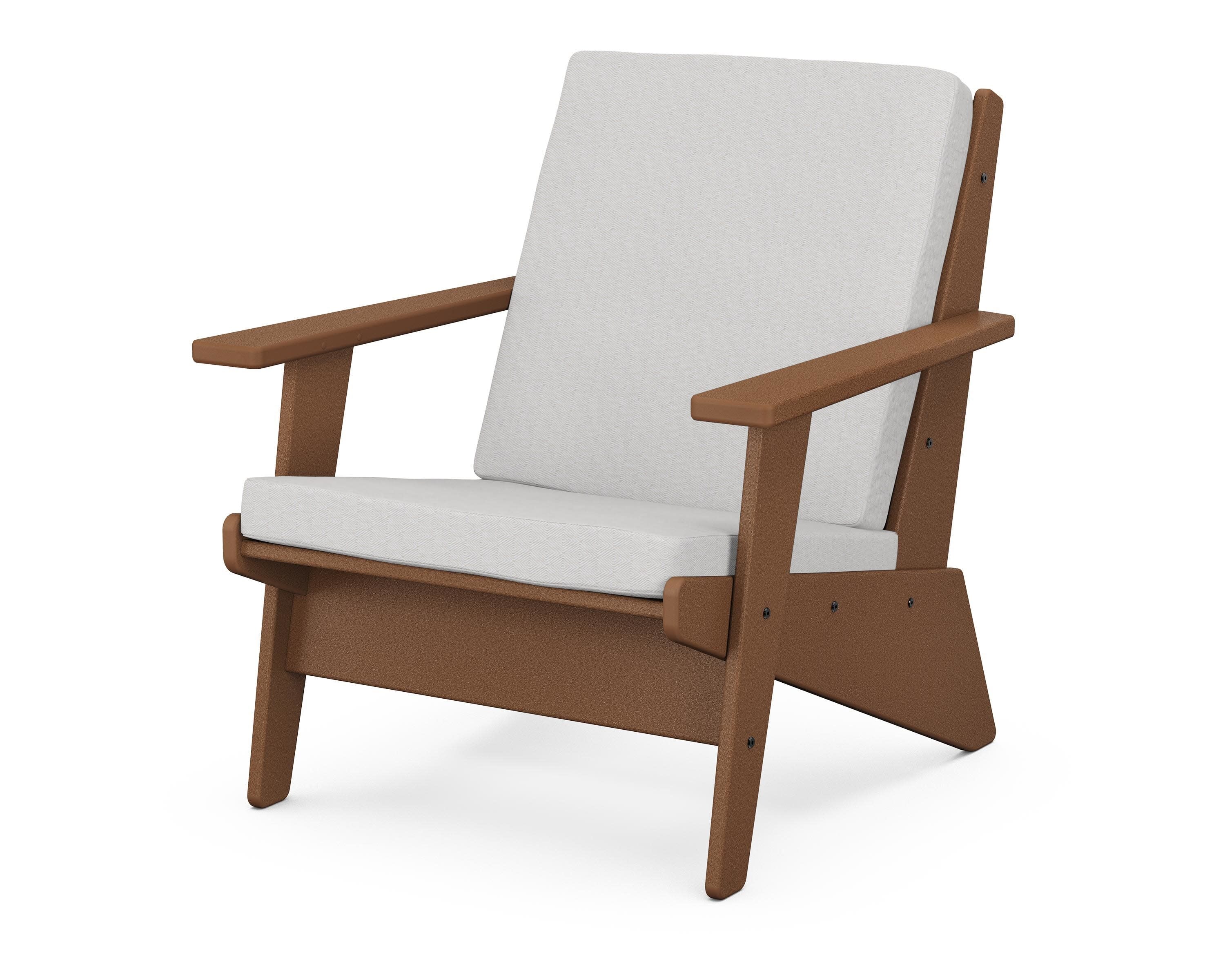 Riviera Modern Lounge Chair in Teak / Diamond in the Rough