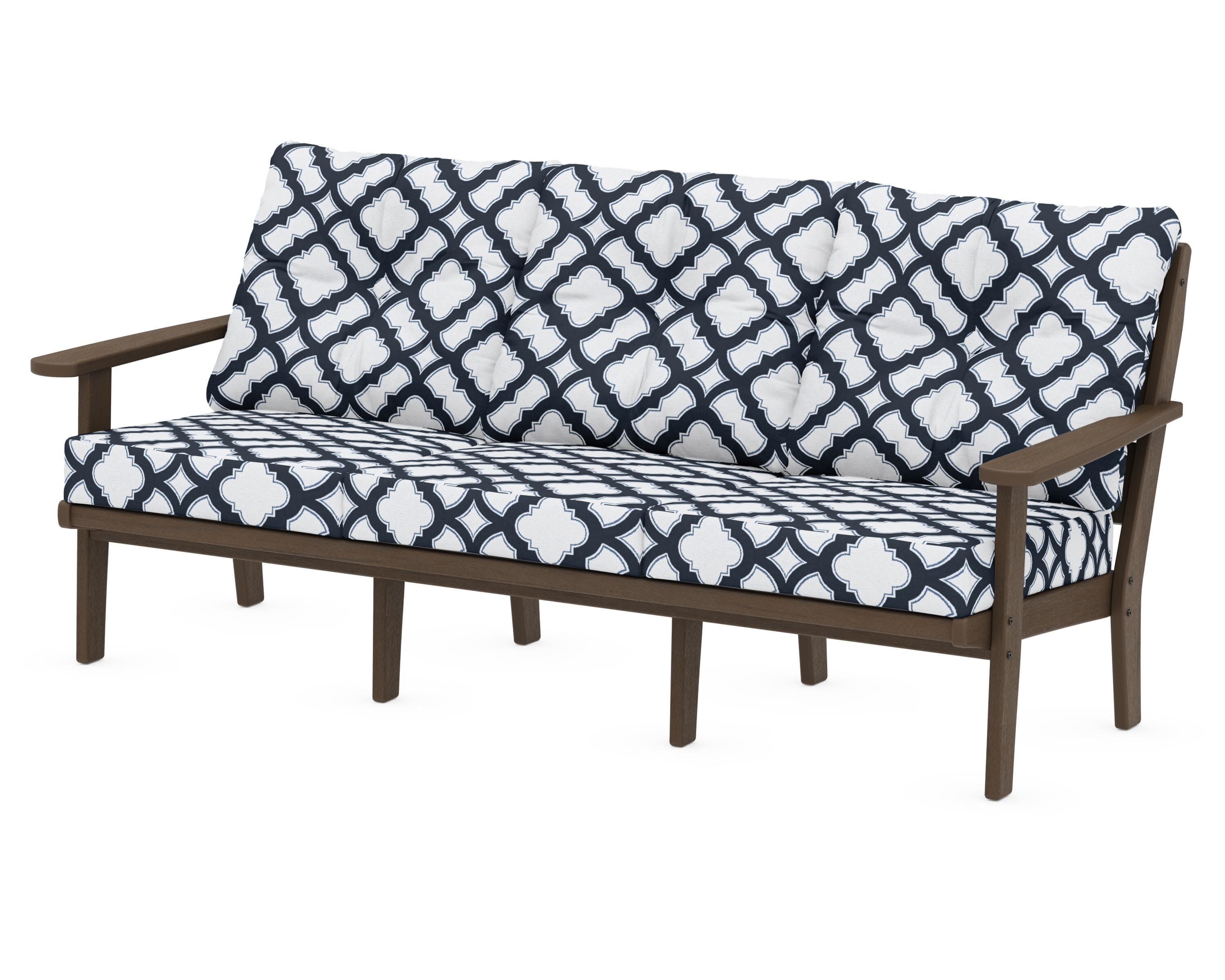 Lakeside Deep Seating Sofa in Kona / Trellis Marine Indigo