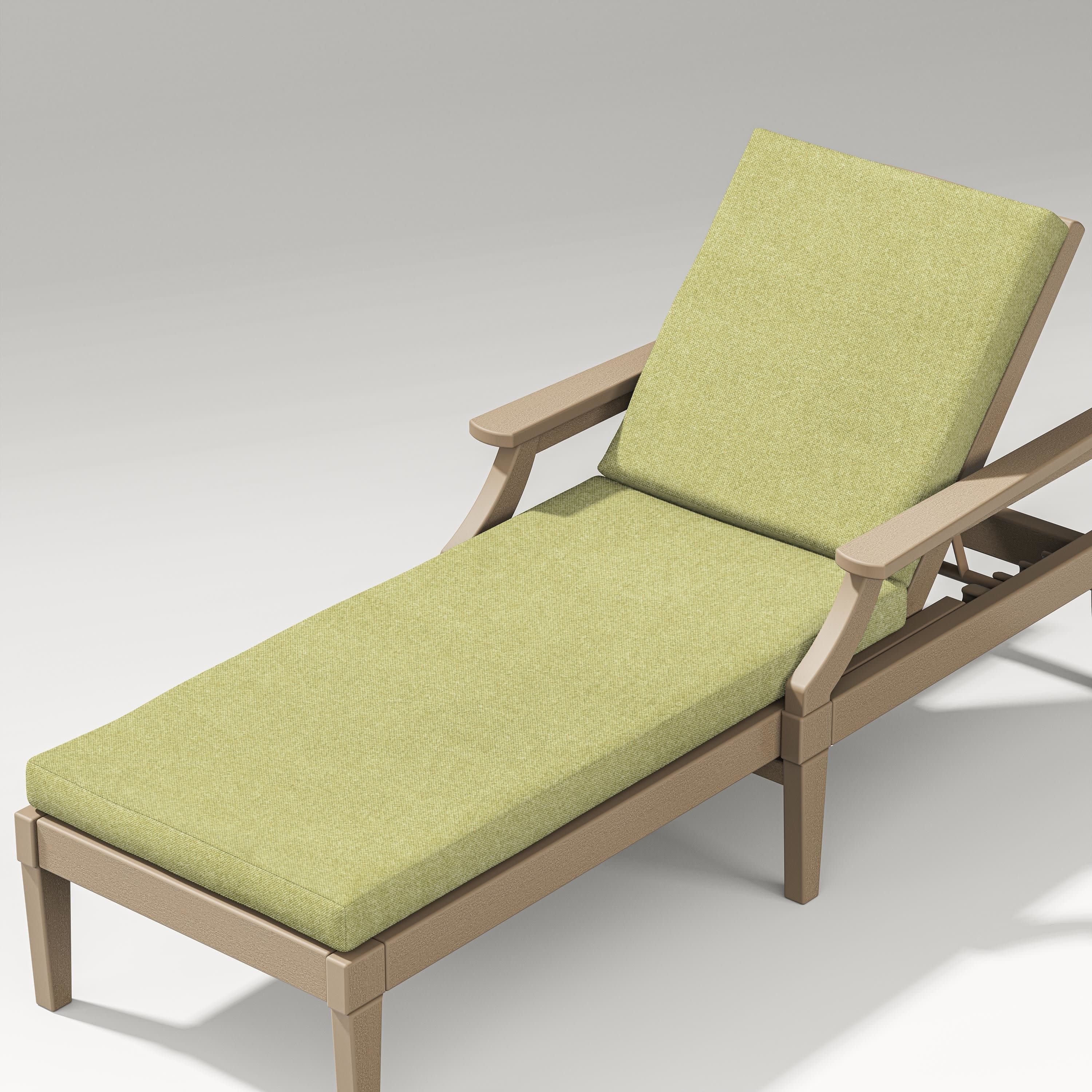 Estate Chaise Lounge Full Cushion in Chartreuse Boucle