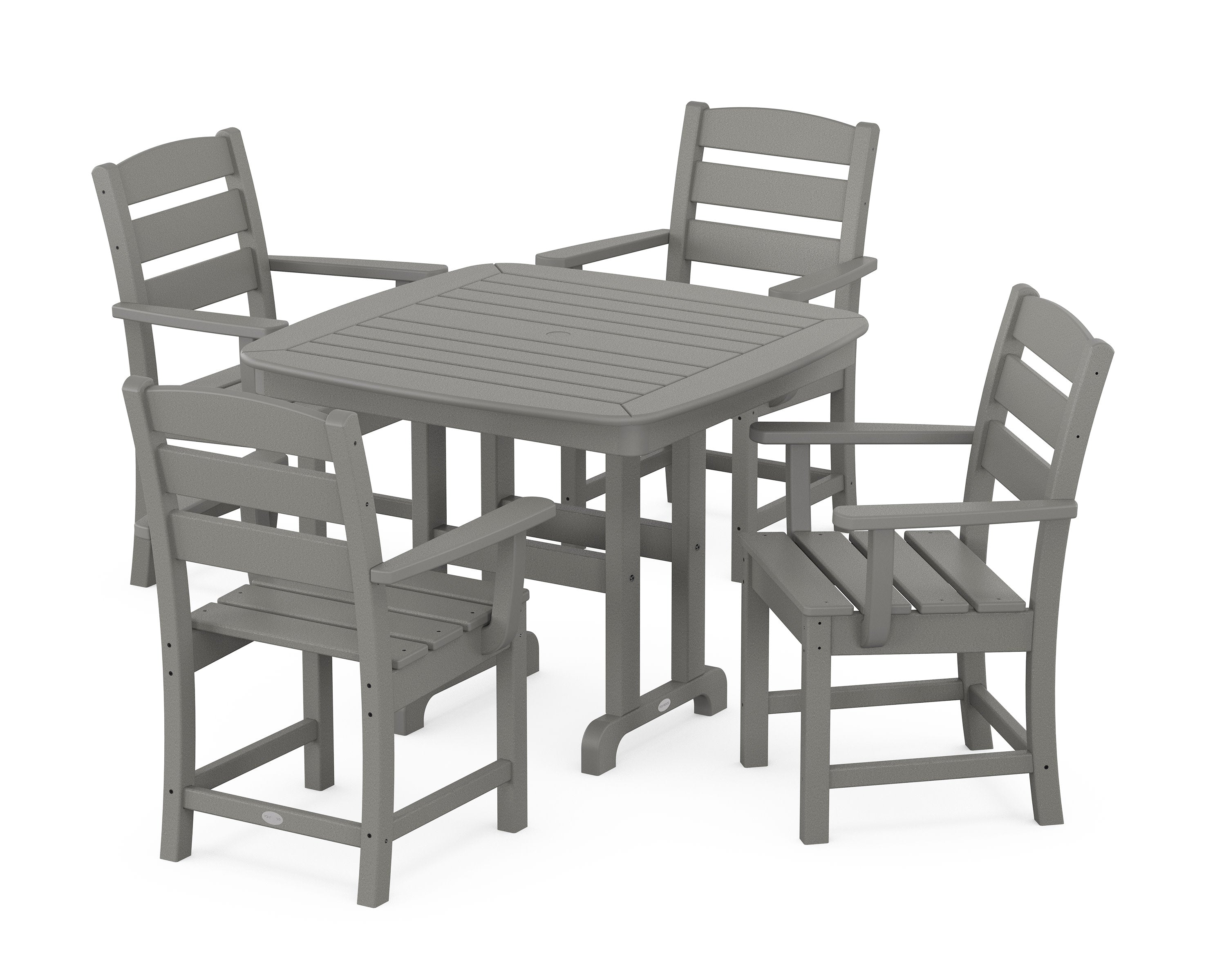 Lakeside 5-Piece Dining Set in Slate Grey