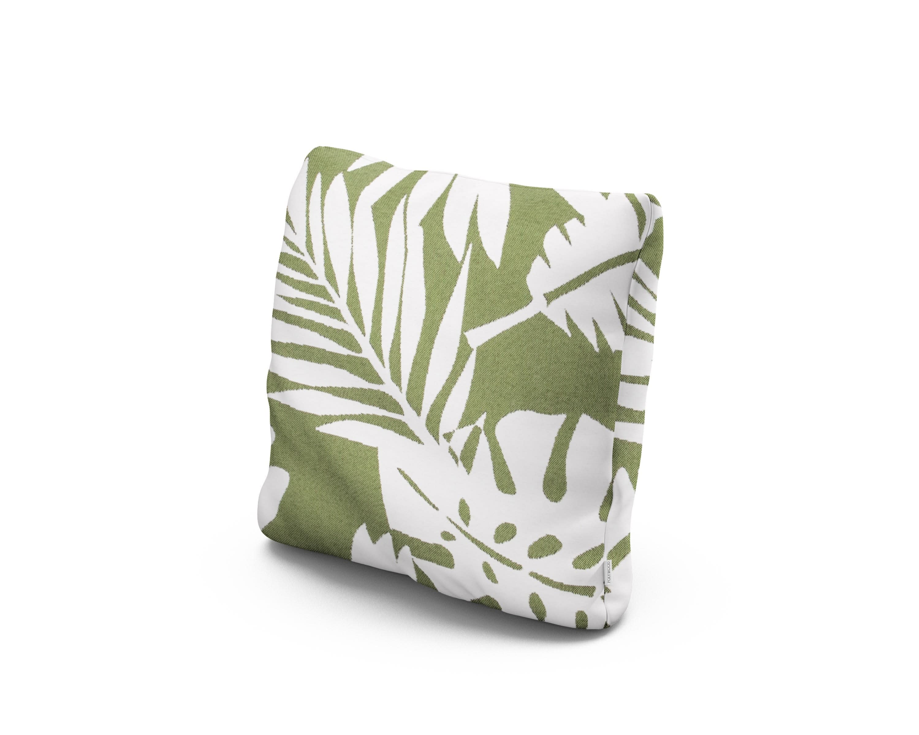 16" Outdoor Throw Pillow in Leaf Chive