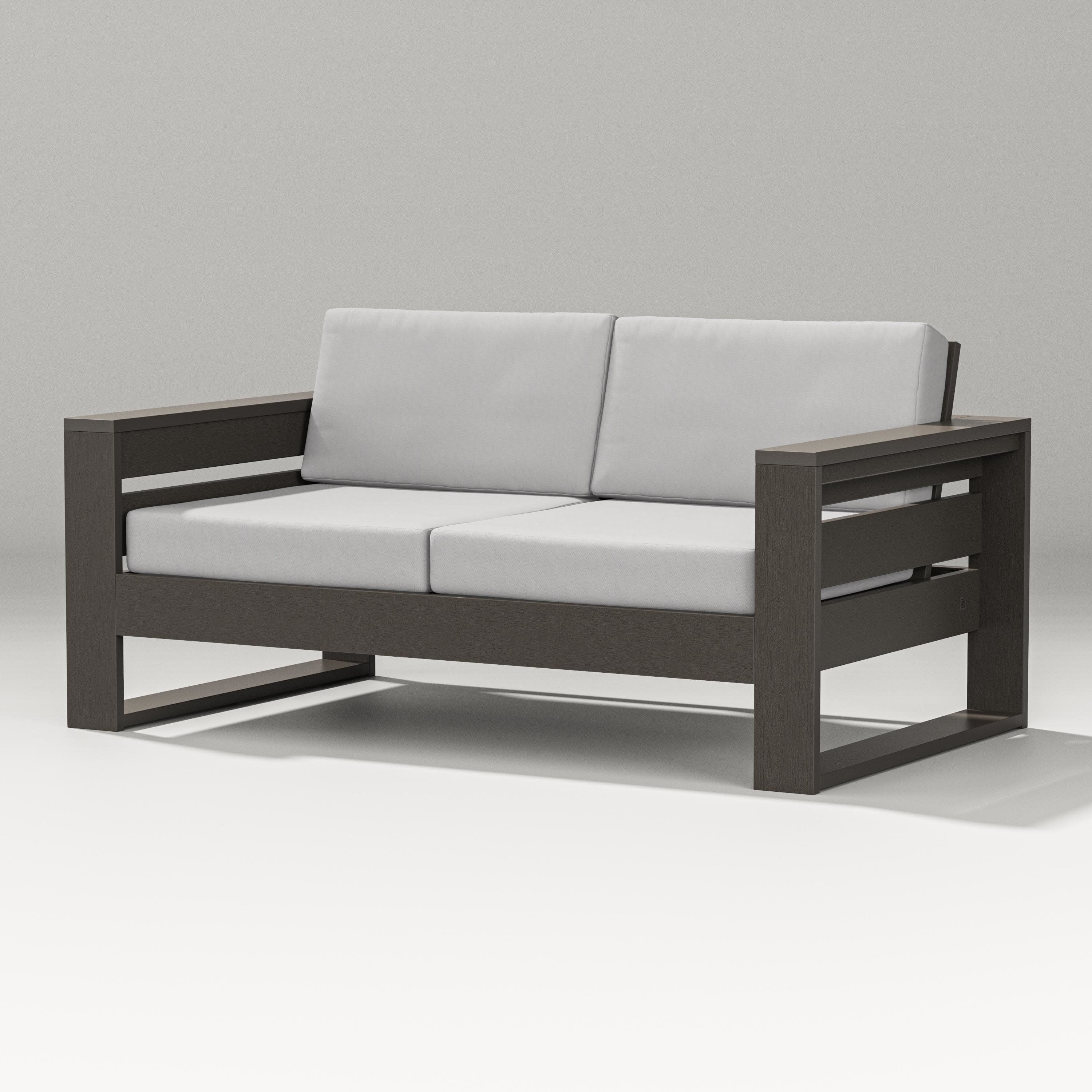 Latitude Loveseat in Vintage Coffee / Diamond in the Rough