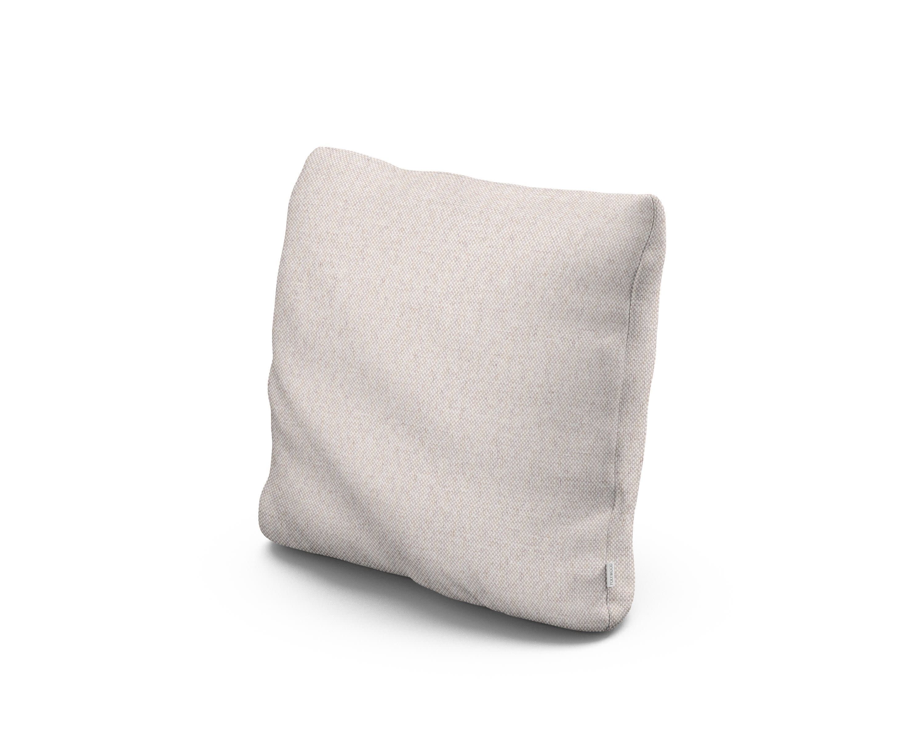 16" Outdoor Throw Pillow in Dune Burlap