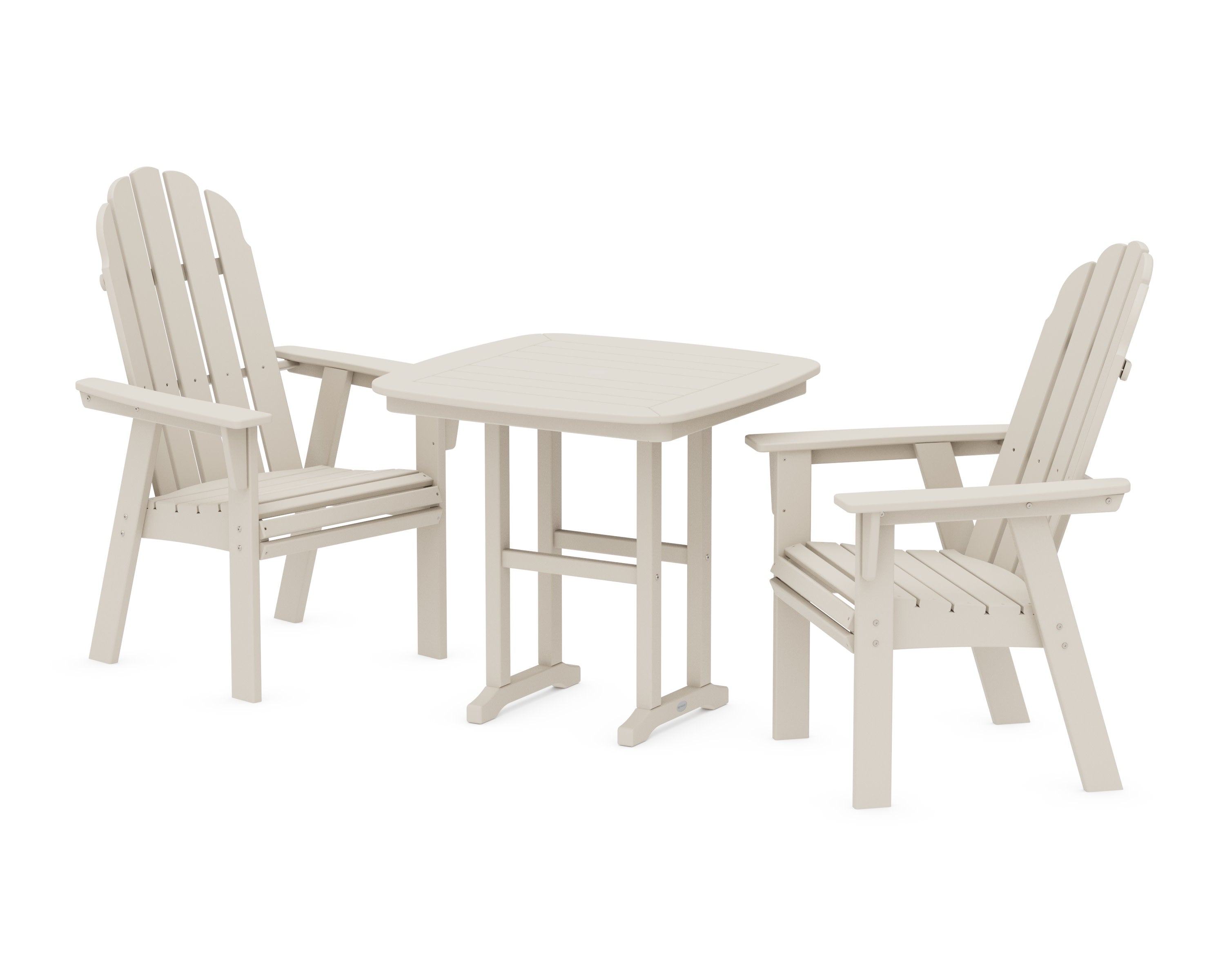 Vineyard Adirondack 3-Piece Dining Set in Sand