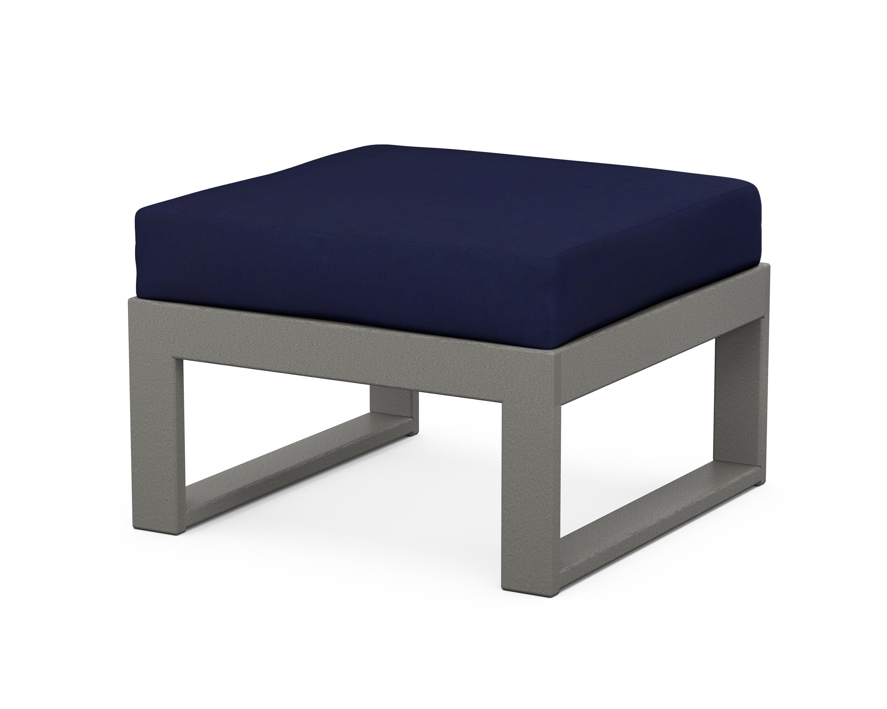 Modular Ottoman - Modern in Slate Grey / Navy