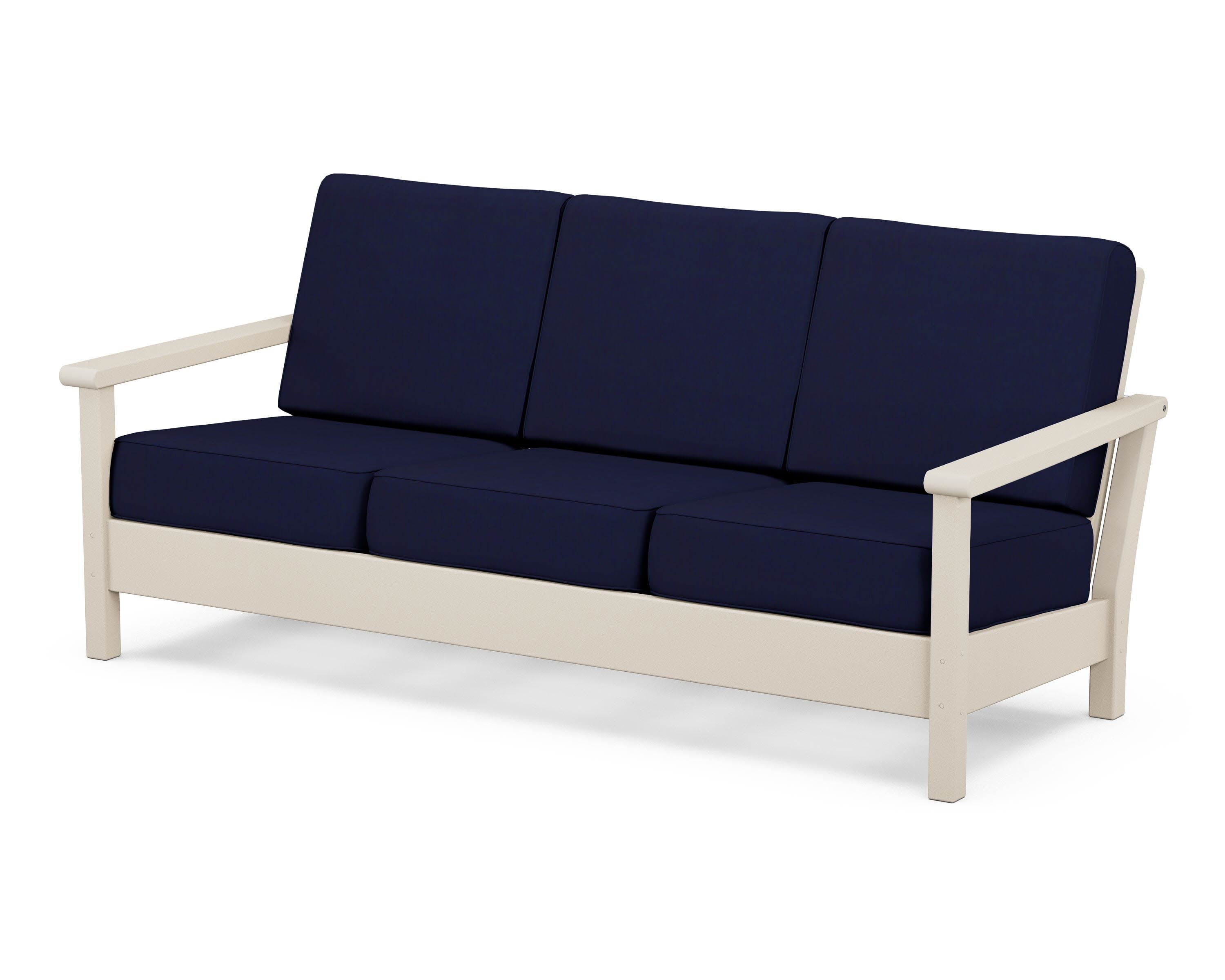 Harbour Deep Seating Sofa in Sand / Navy