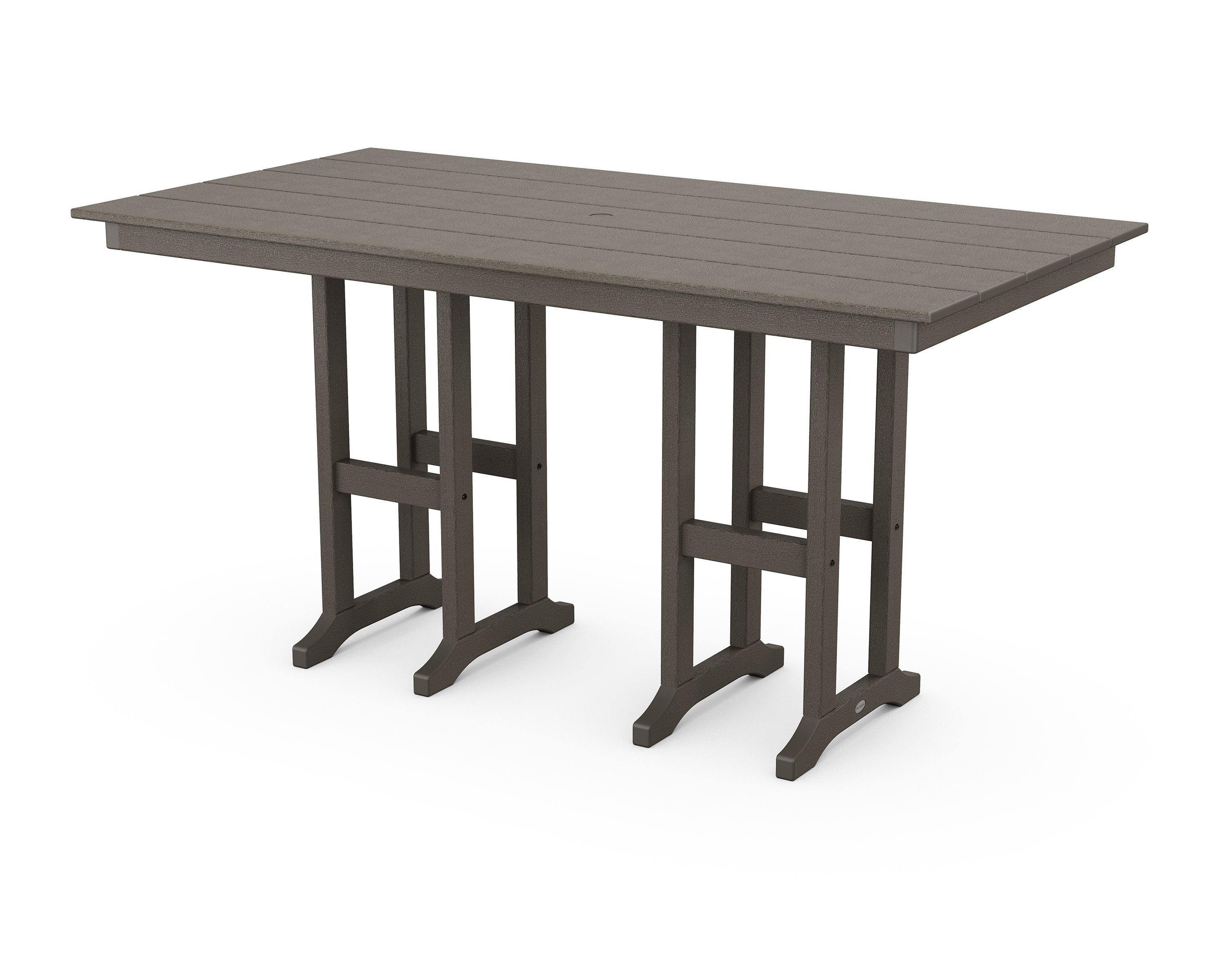 Farmhouse 37" x 72" Counter Table in Vintage Coffee