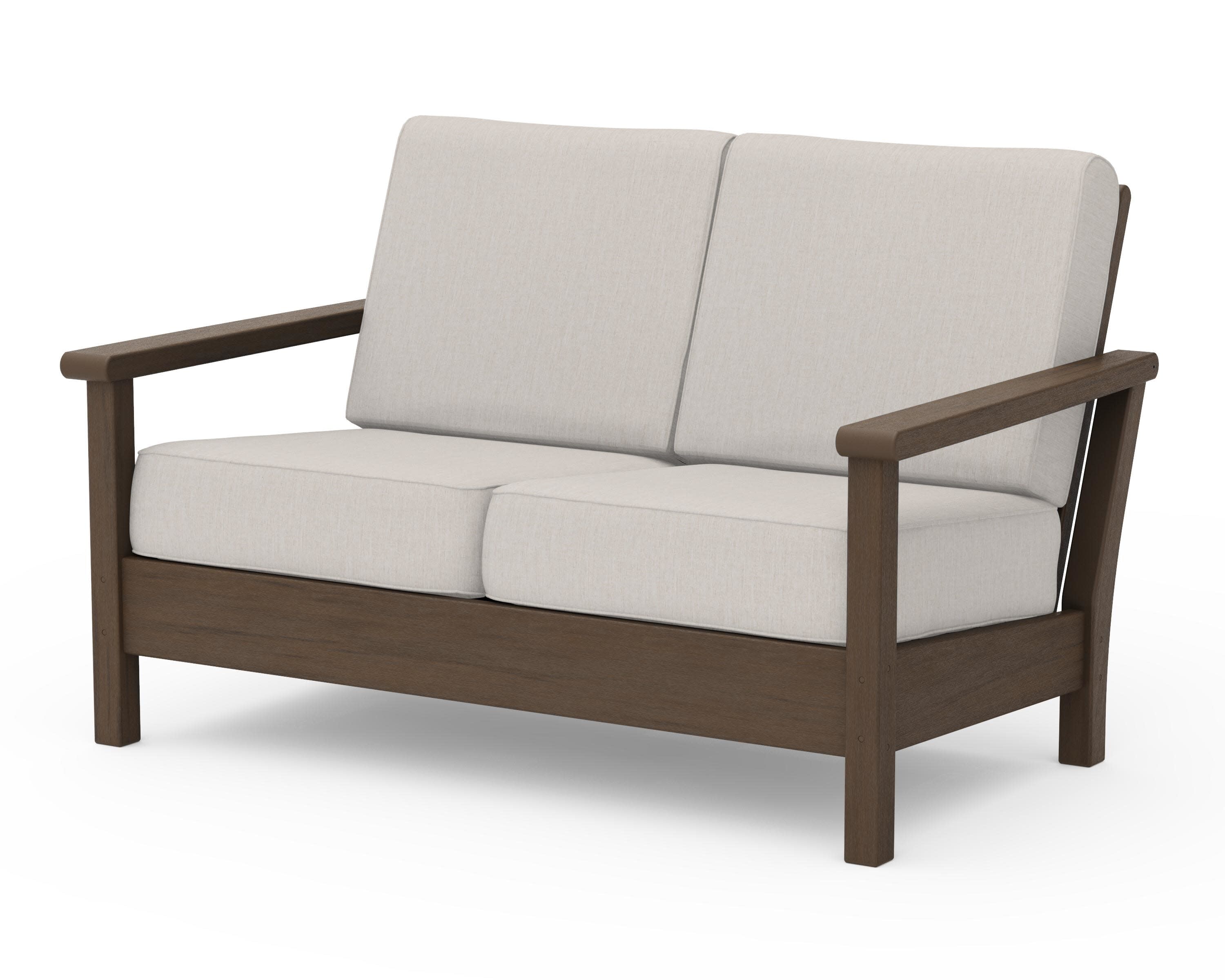 Harbour Deep Seating Loveseat in Kona / Cast Ash