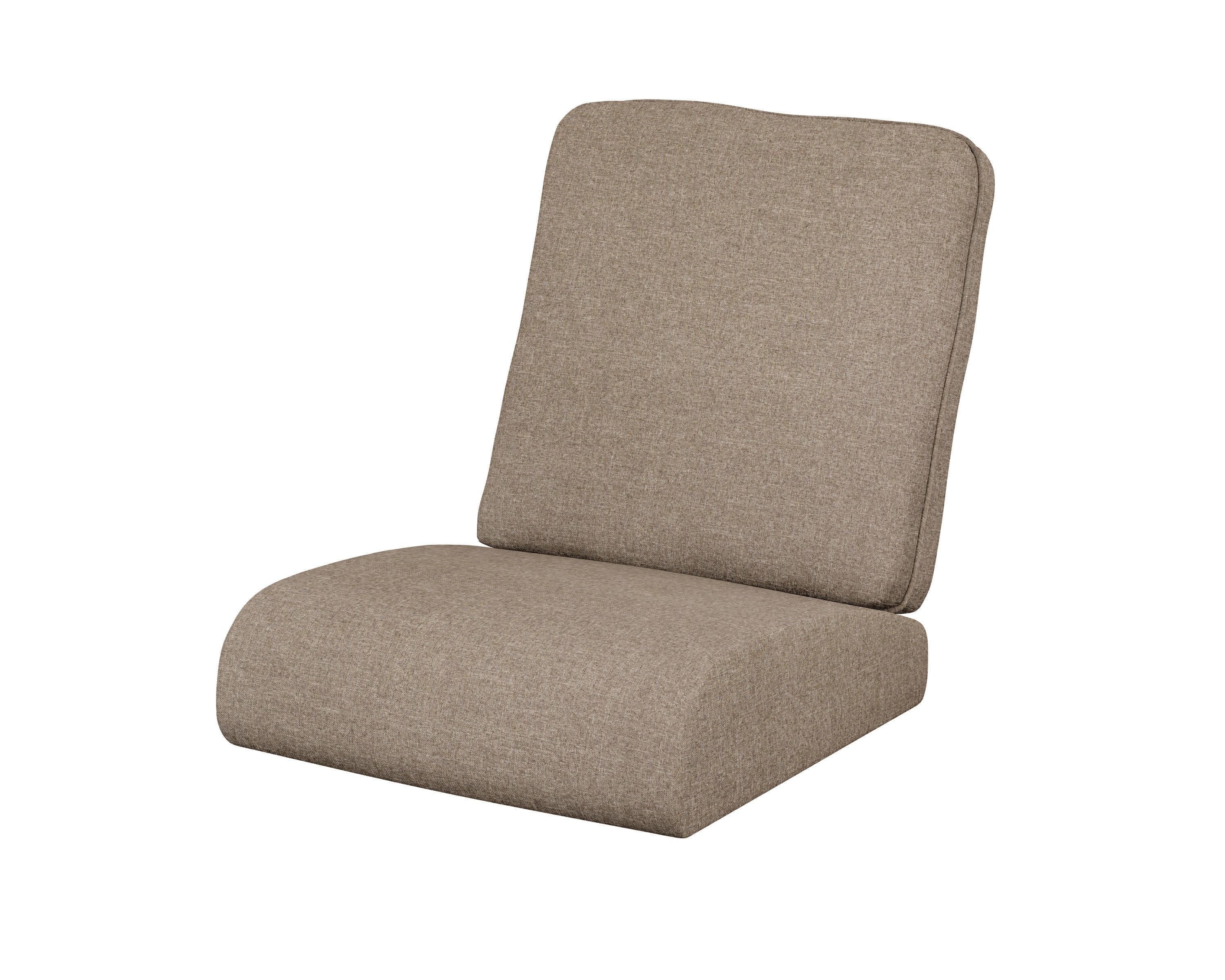 Club Seat/Back Cushion in Spiced Burlap