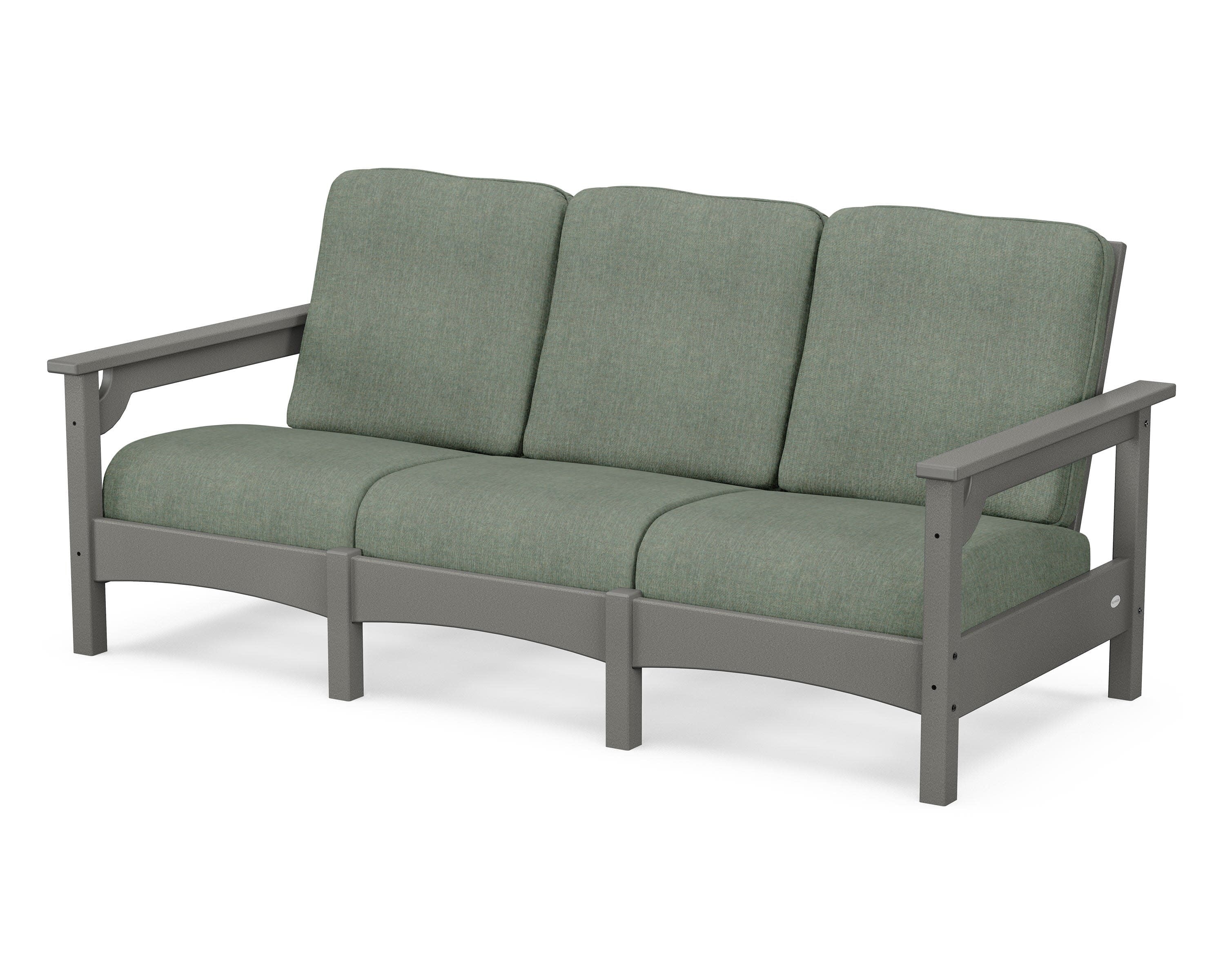 Club Sofa in Slate Grey / Cast Sage