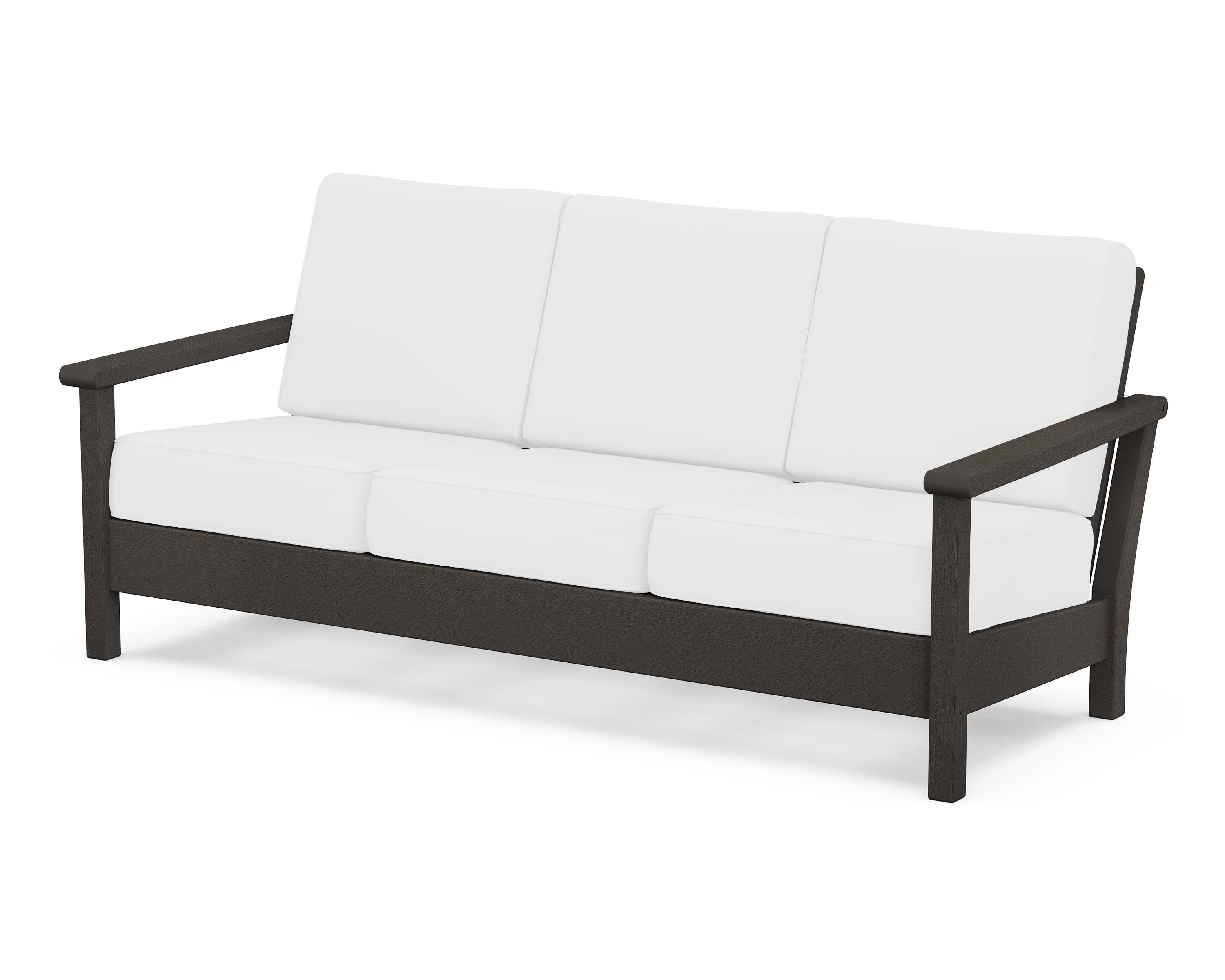 Harbour Deep Seating Sofa in Vintage Coffee / Natural