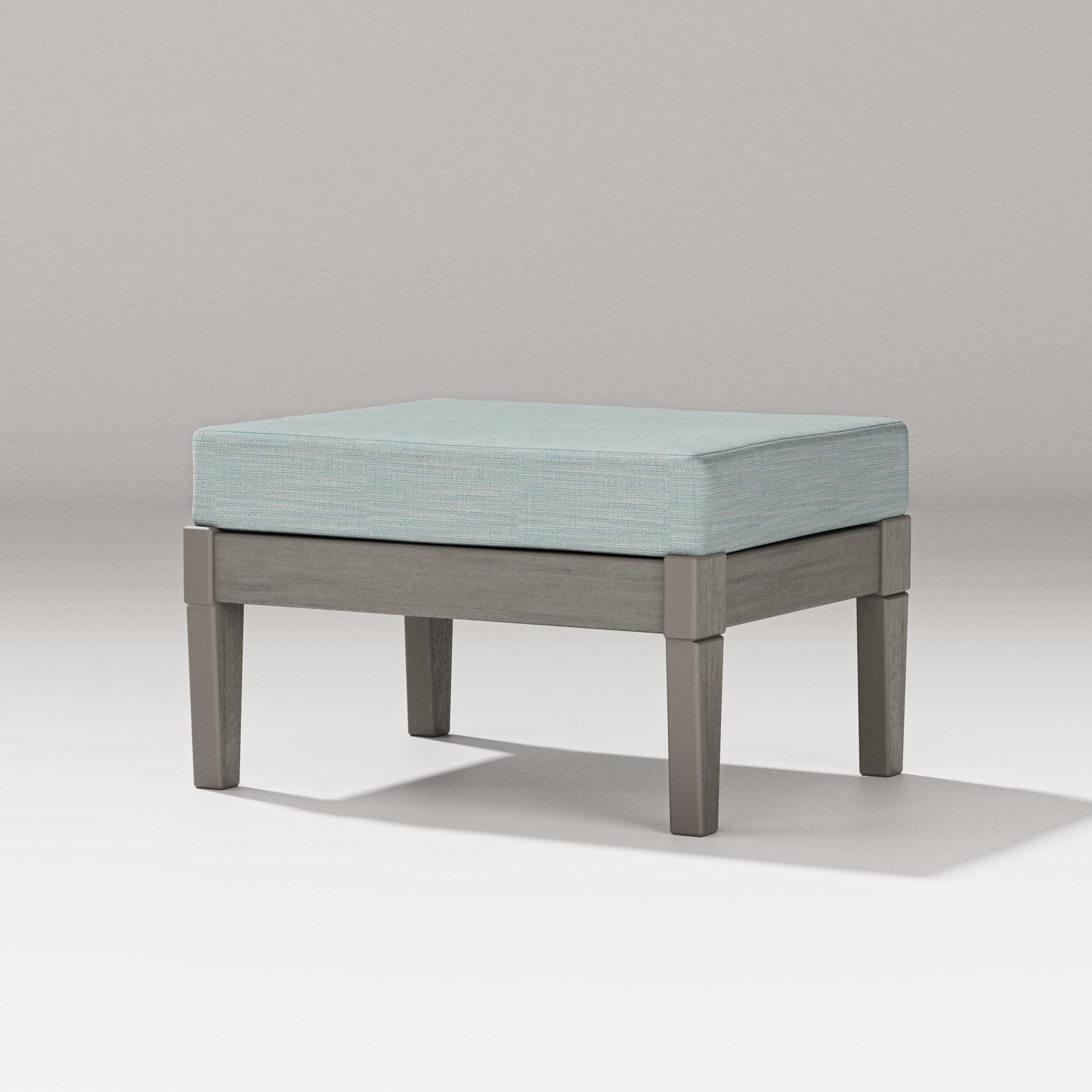 Estate Lounge Ottoman in Driftwood / Soothe Mist