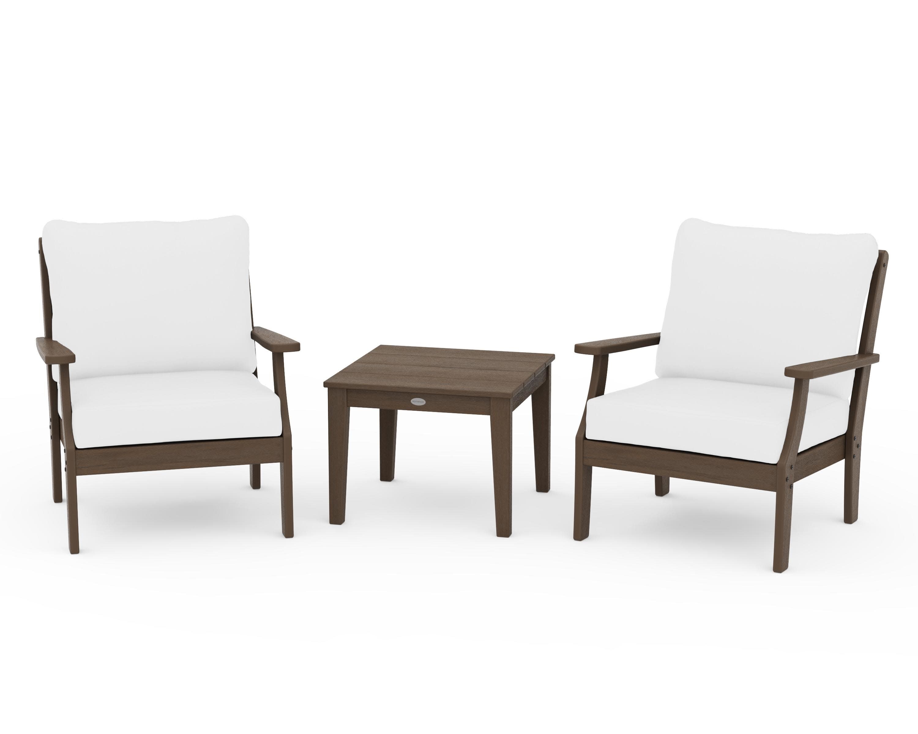 Braxton 3-Piece Deep Seating Set in Kona / Natural