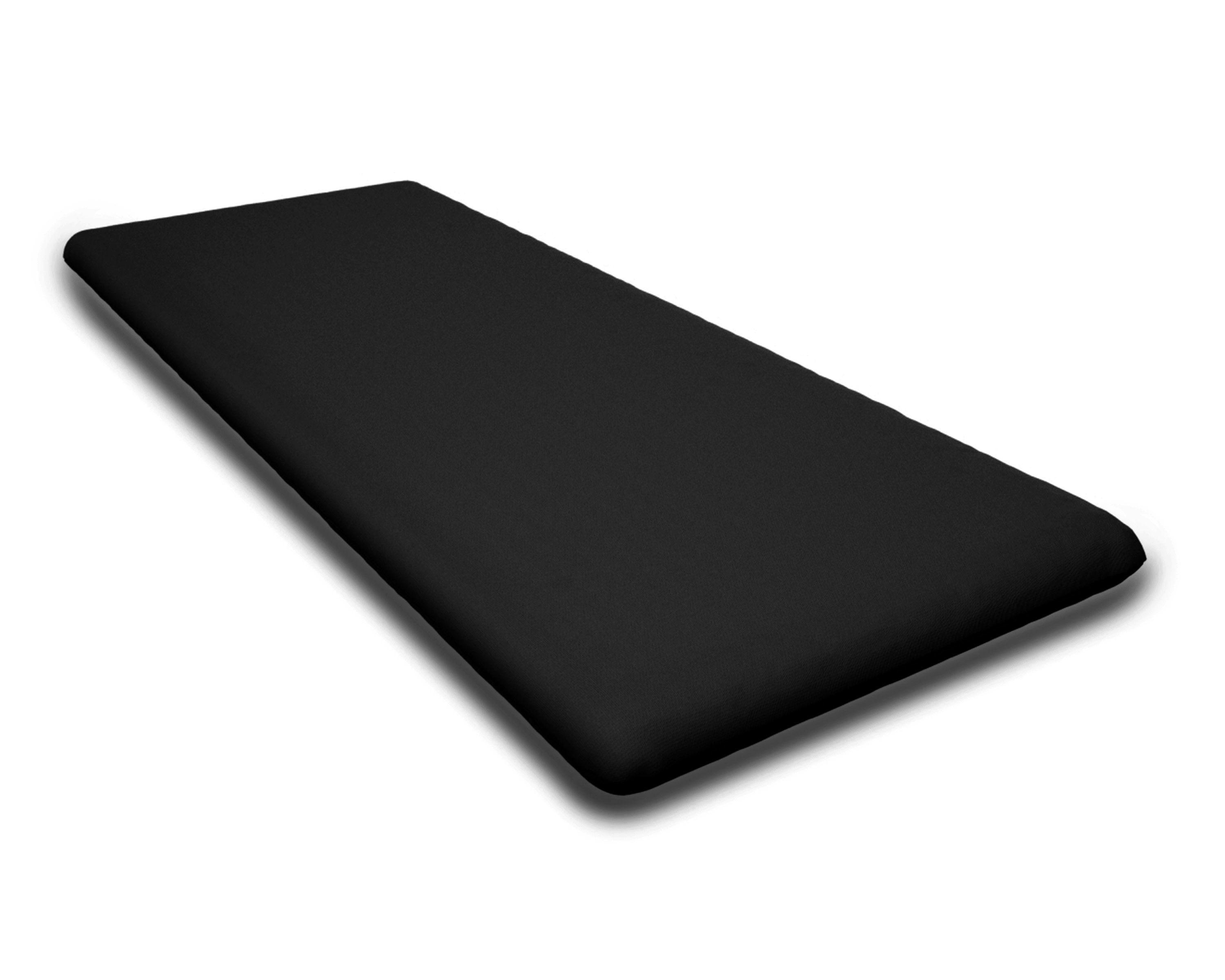 Bench Seat Cushion - 17.25"D x 43.5"W x 2.5"H in Canvas Black