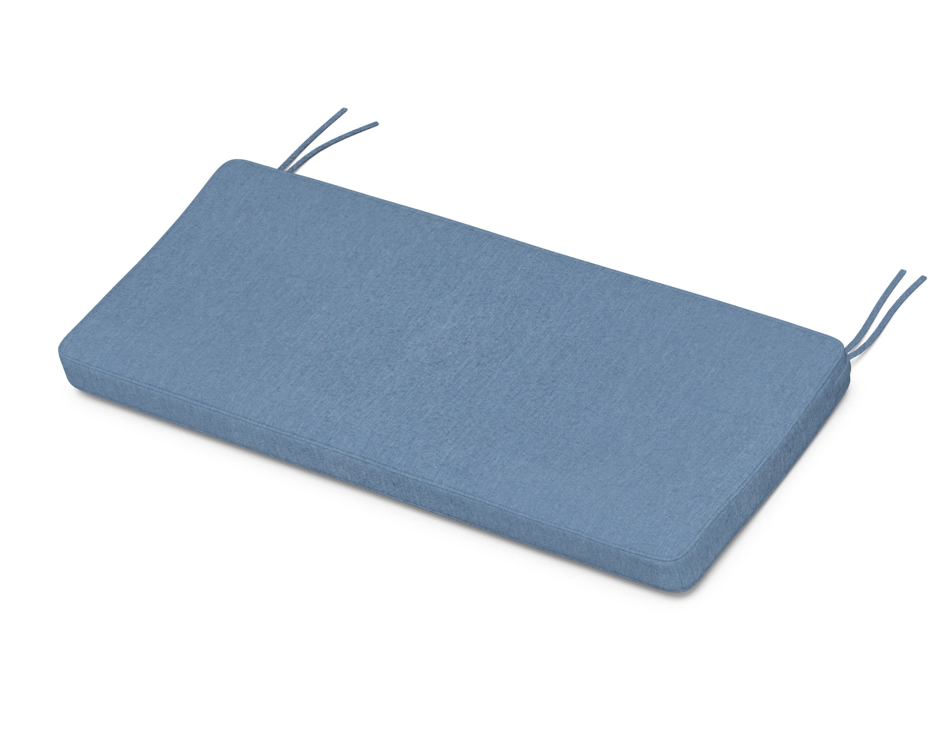 Chinoiserie Bench Seat Cushion in Sky Blue
