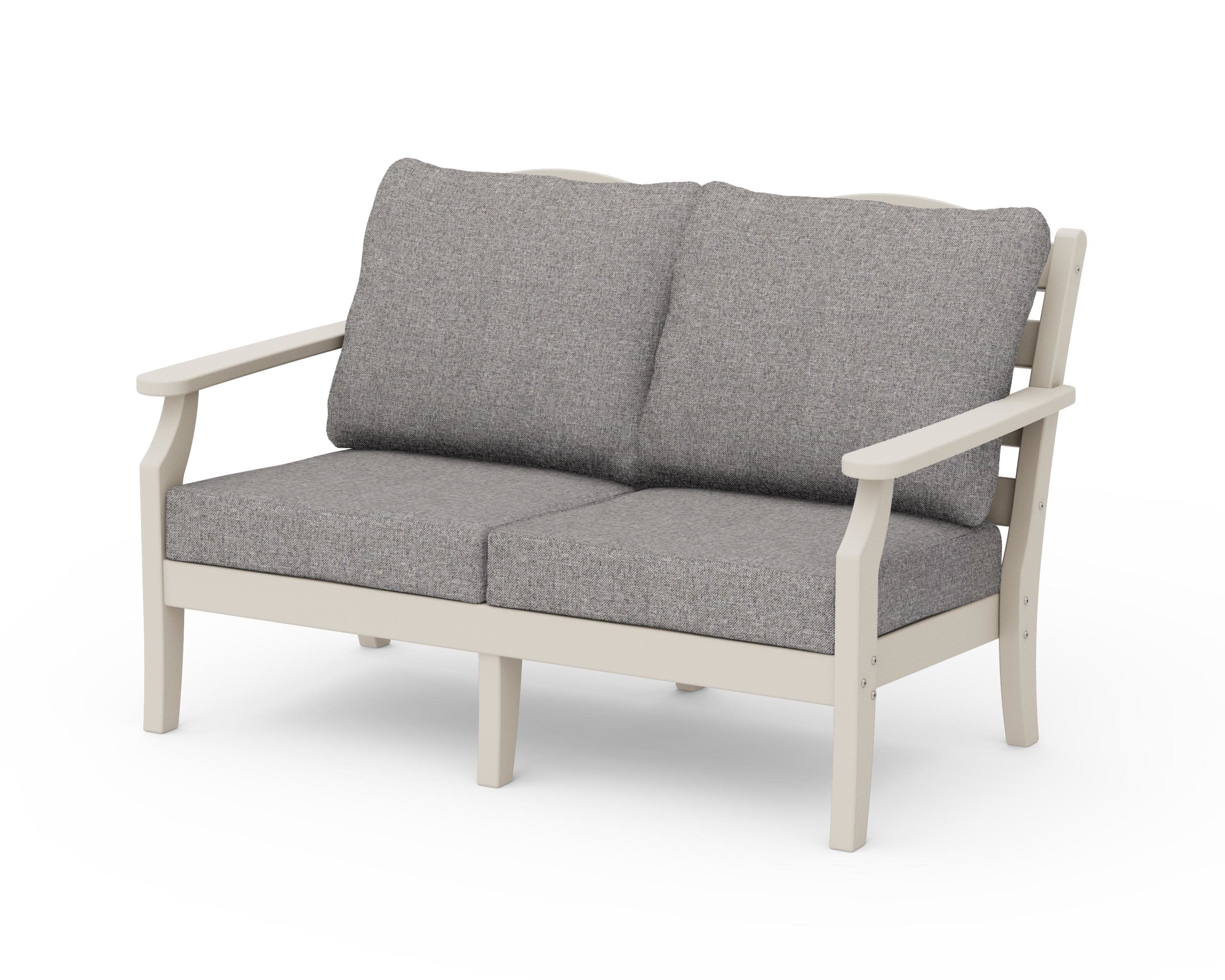 Savannah Deep Seating Loveseat in Sand / Grey Mist