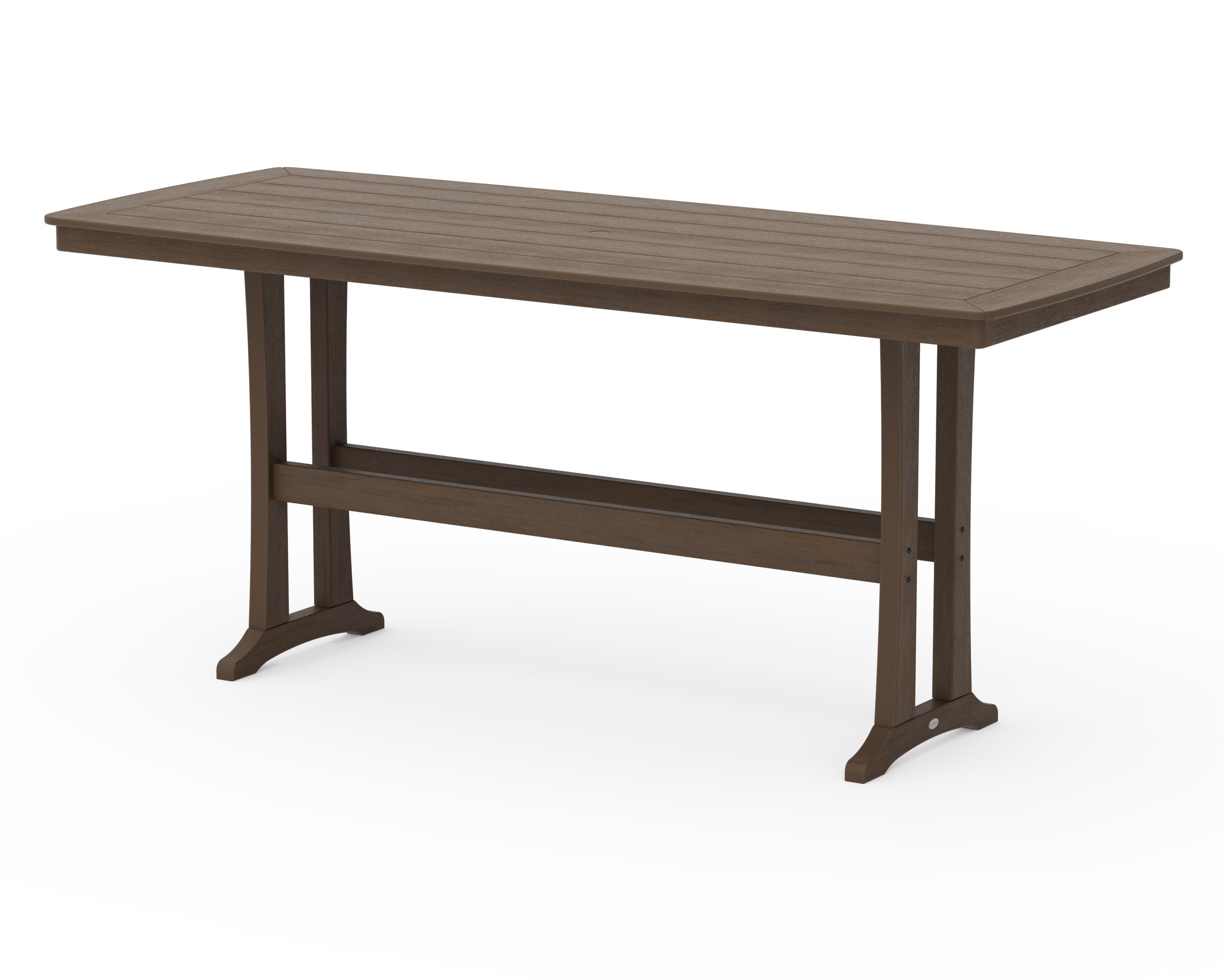 Nautical Trestle 39" x 97" Bar Table in Kona