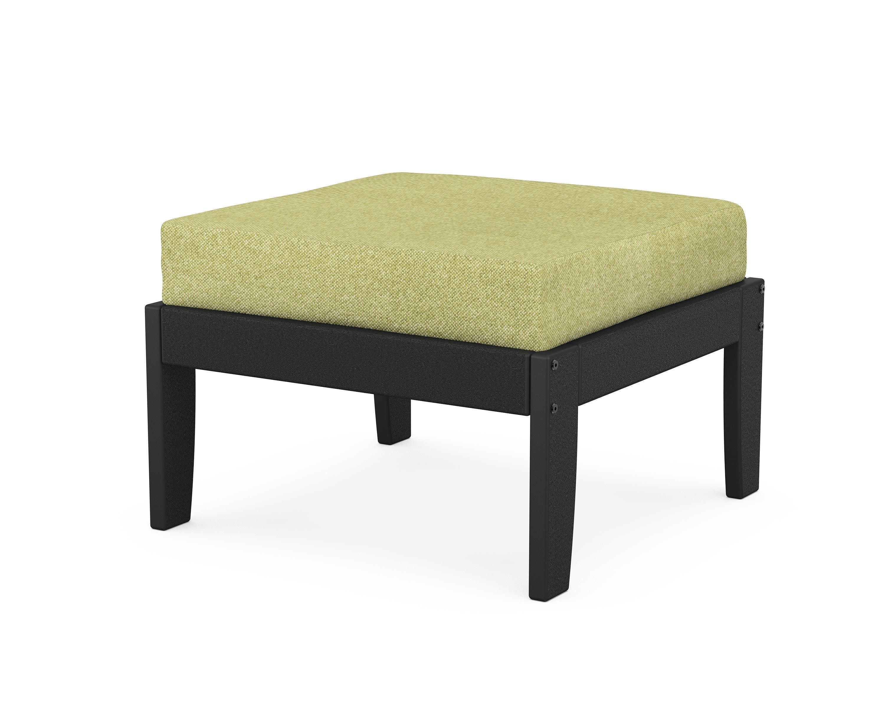 Modular Ottoman - Classic in Black / Chartreuse Boucle