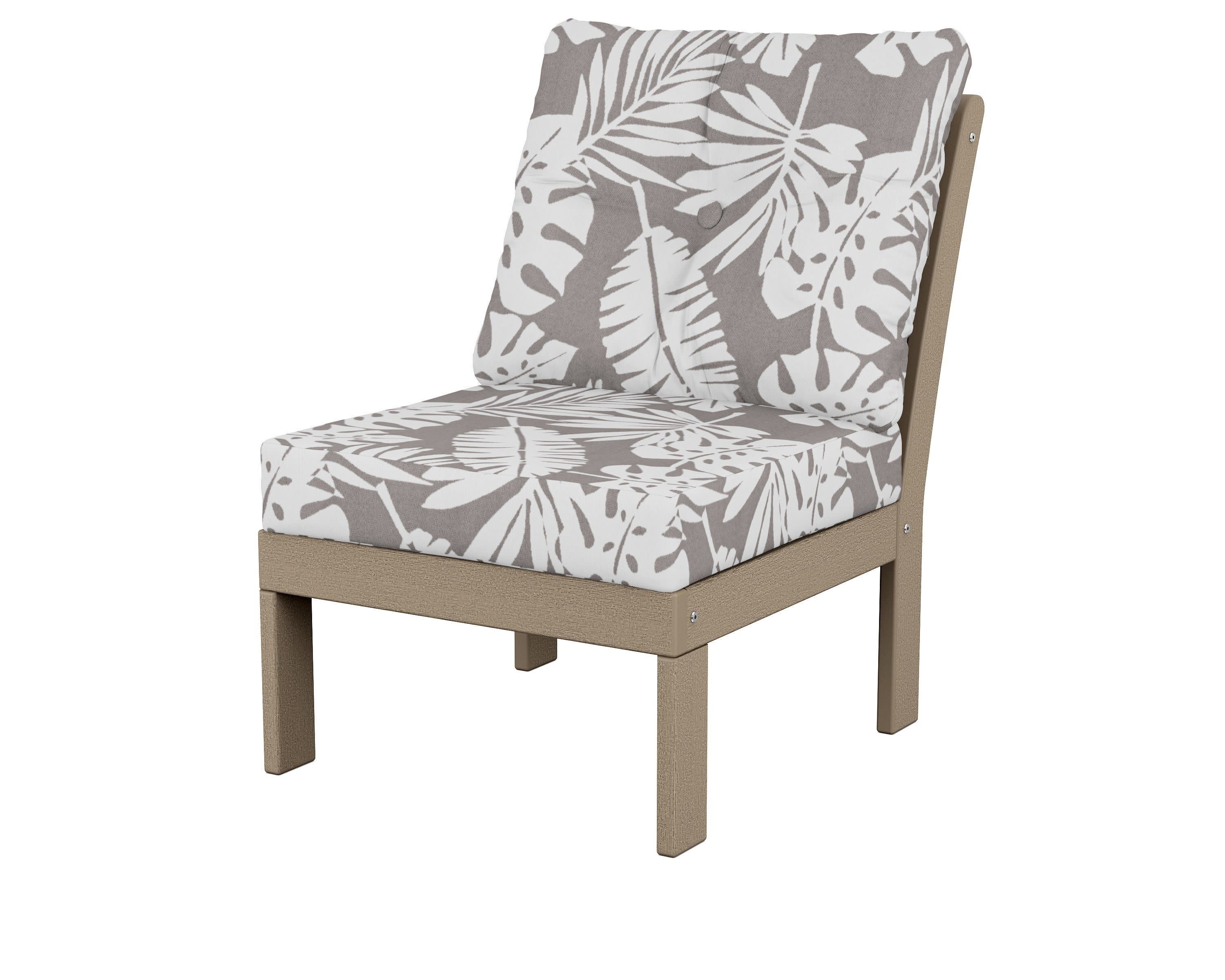 Vineyard Modular Armless Chair in Vintage Sahara / Leaf Grey Mist