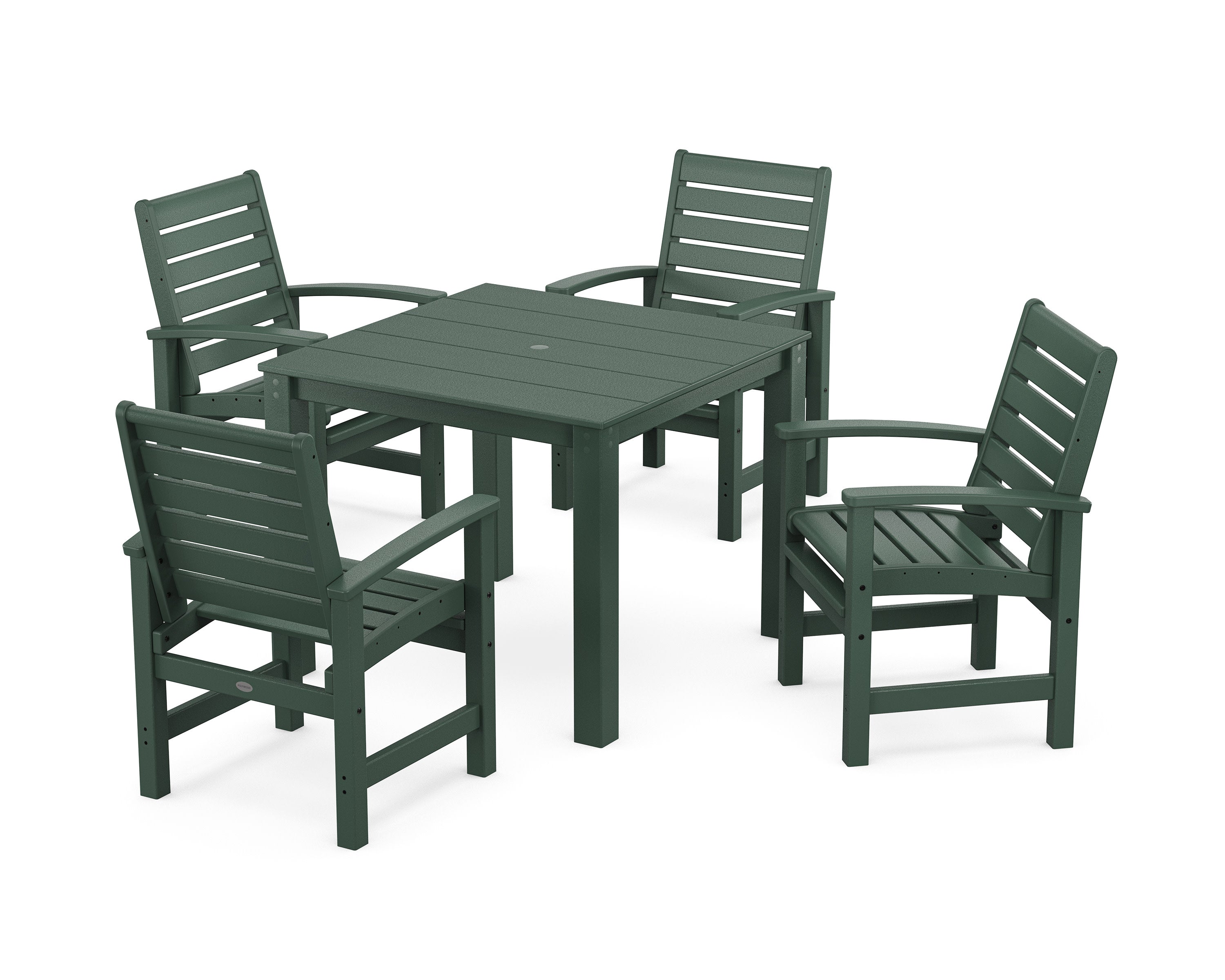 Signature 5-Piece Parsons Dining Set in Green