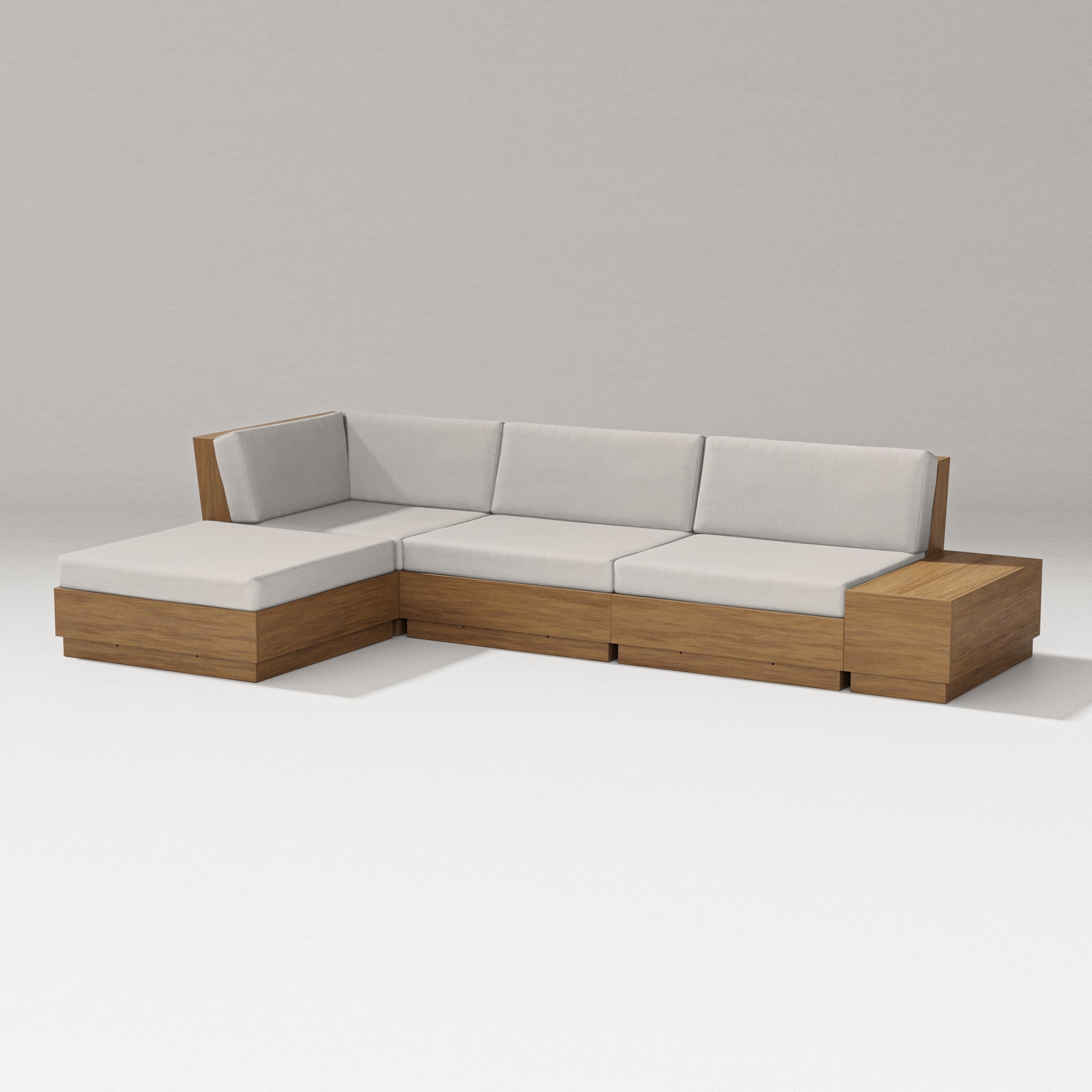 Elevate Chaise Sectional in Natural / Cast Ash