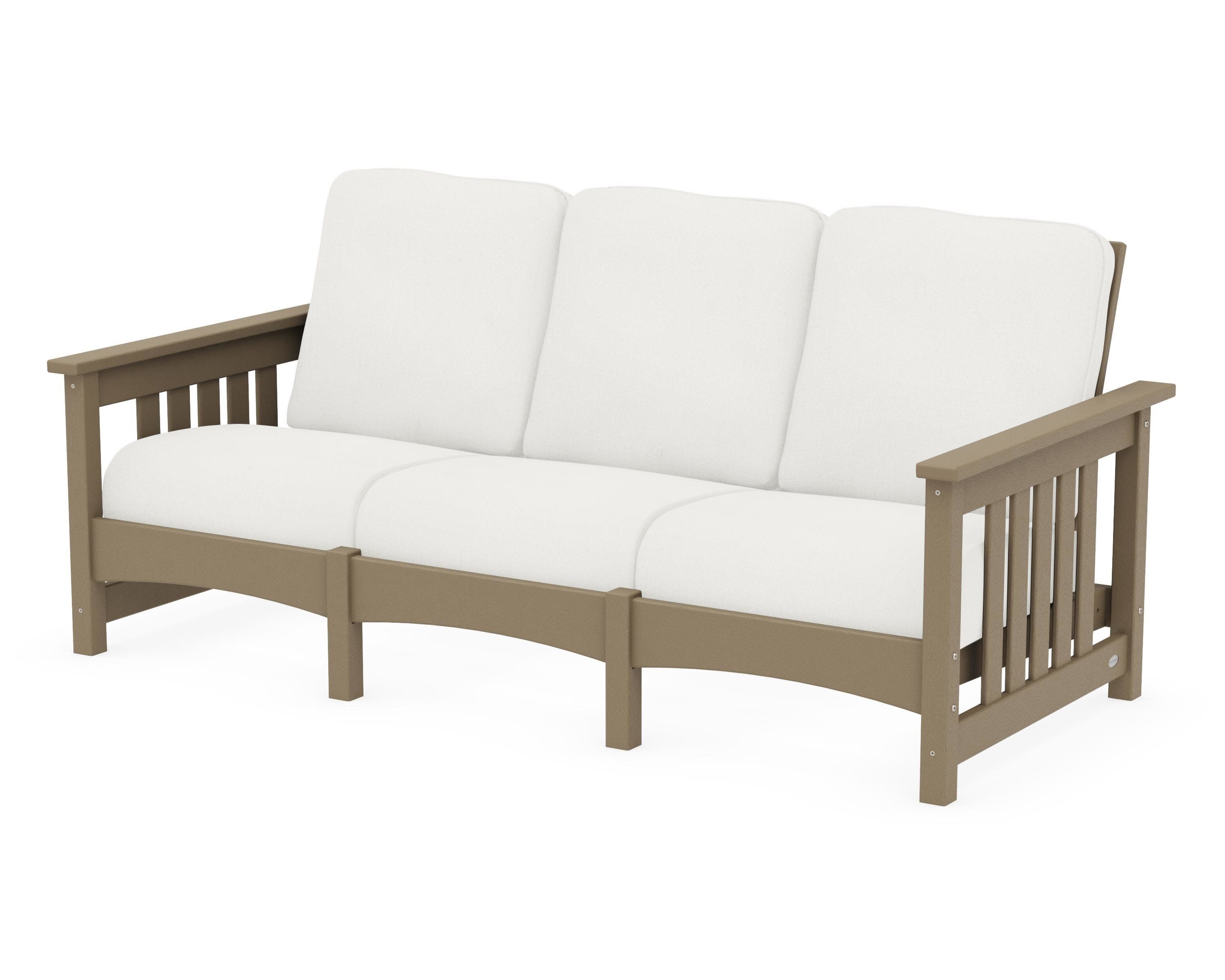 Club Mission Sofa in Vintage Sahara / Natural Linen