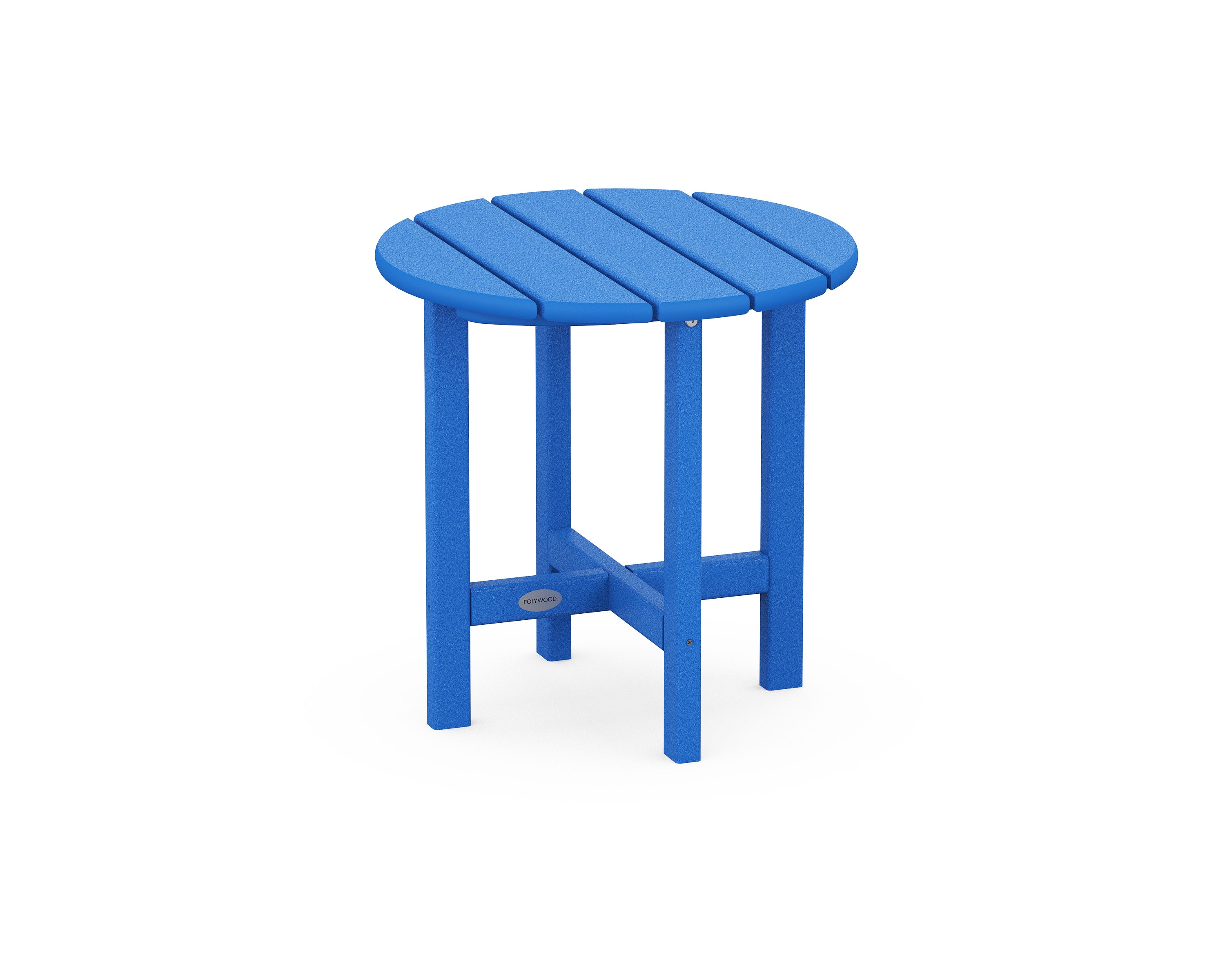 Round 18" Side Table in Pacific Blue