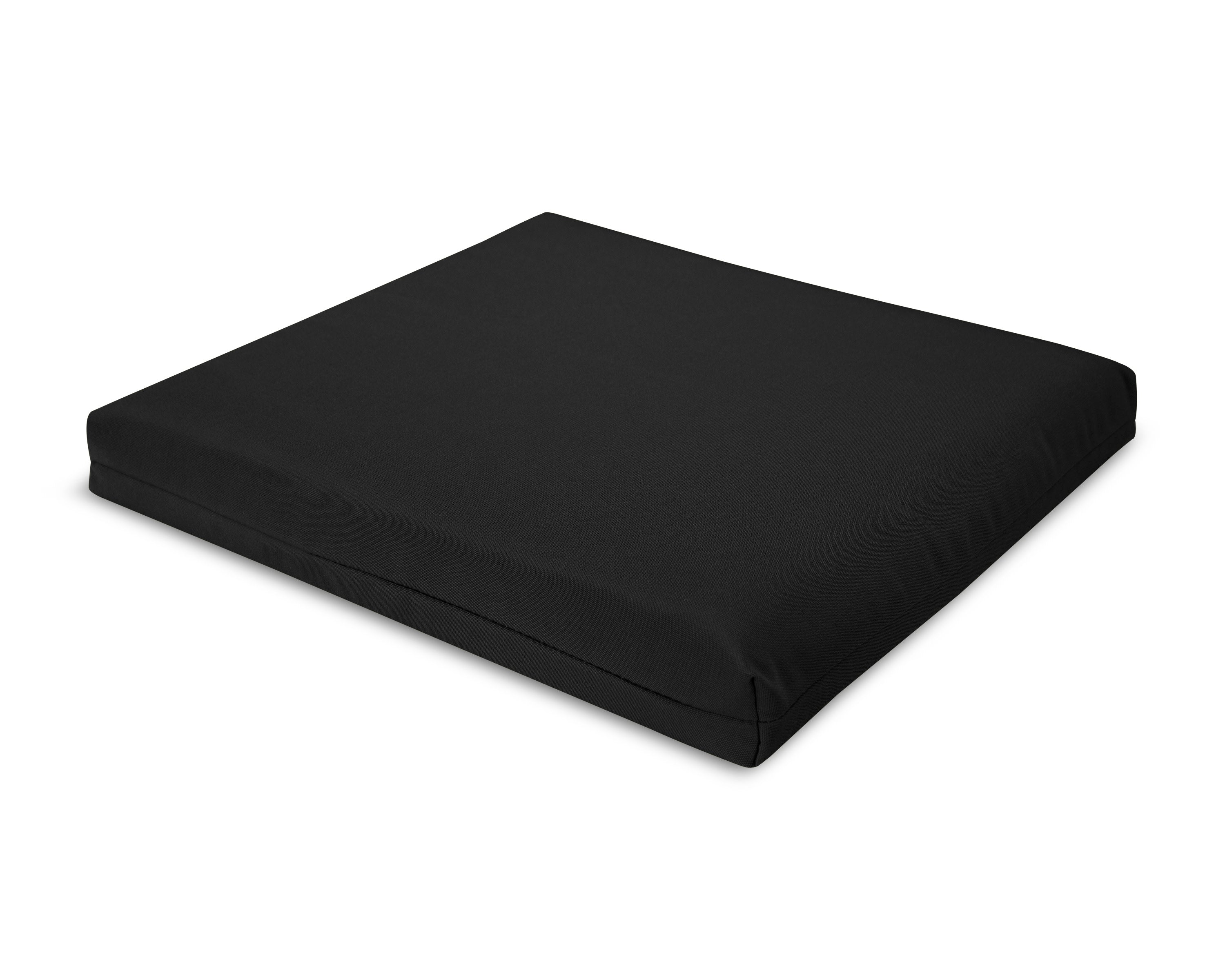 Seat Cushion - 16.5"D x 17.5"W x 2.5"H in Canvas Black