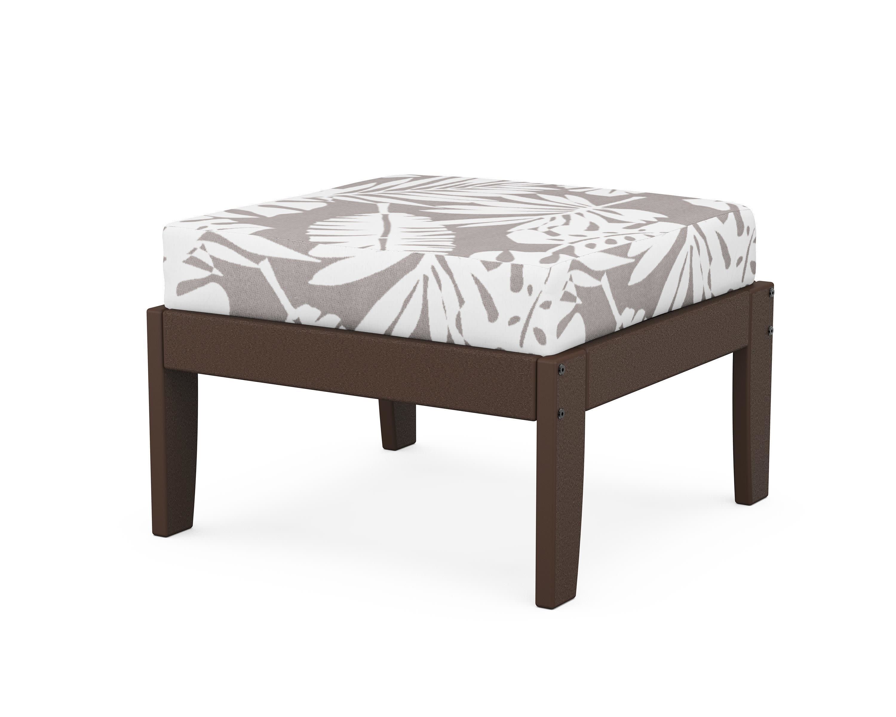 Modular Ottoman - Classic in Mahogany / Leaf Grey Mist