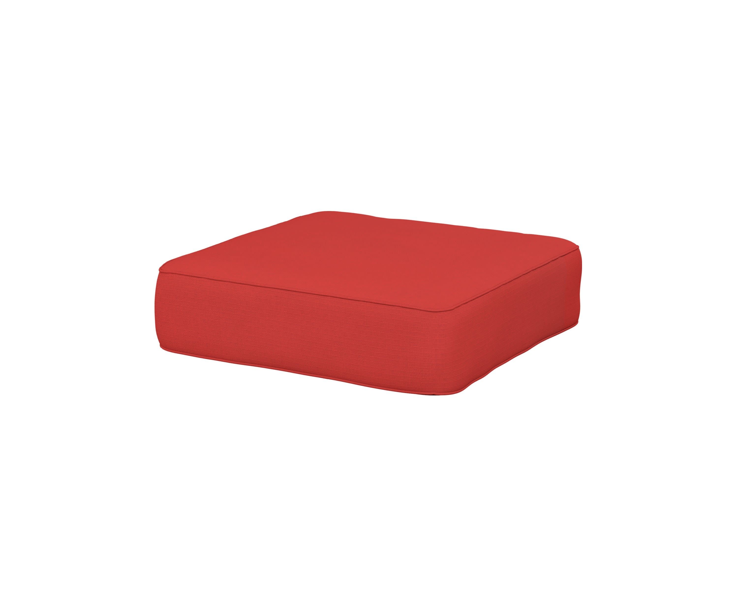 Ateeva 4000 Ottoman Cushion in Crimson Linen