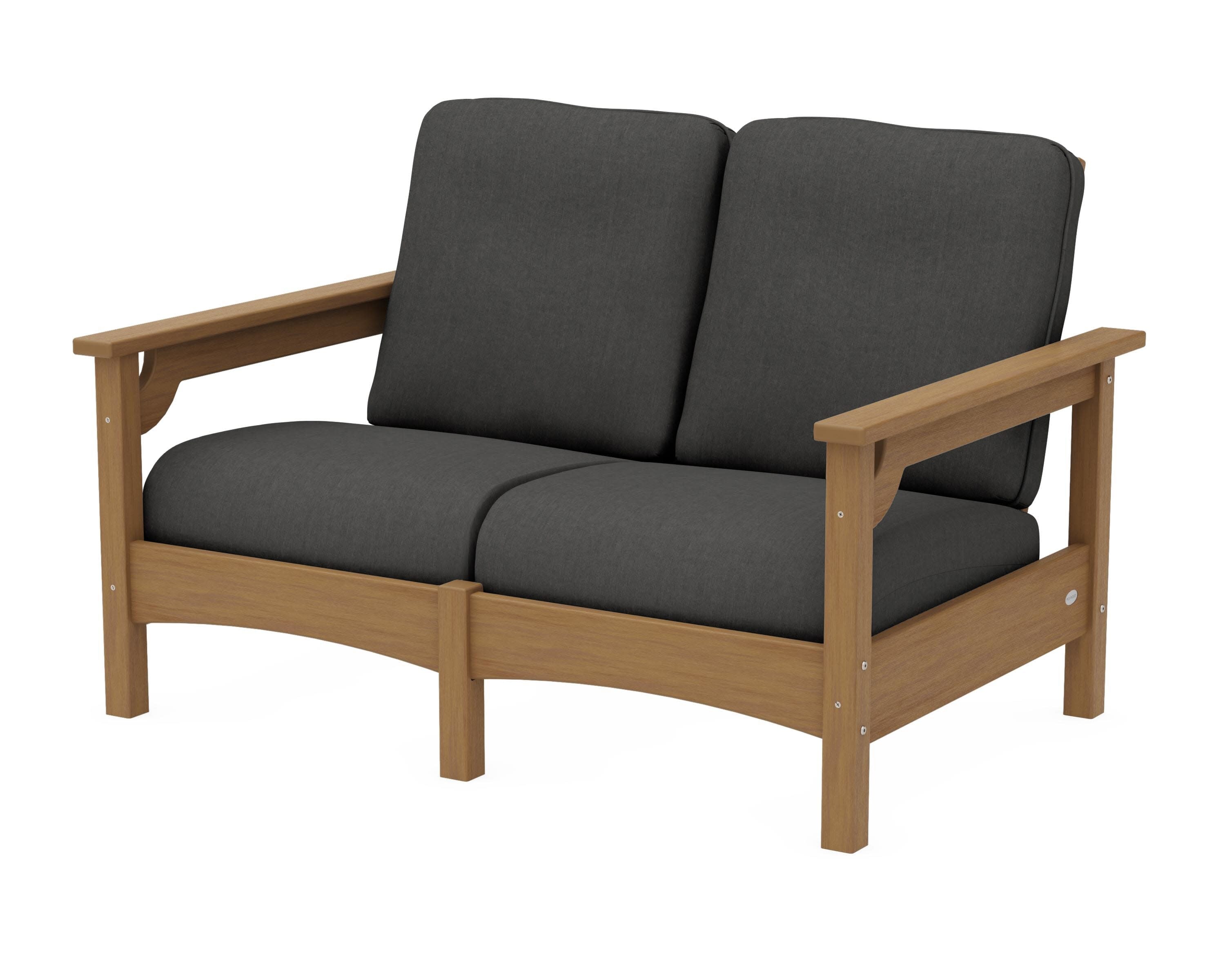Club Loveseat in Natural / Spectrum Carbon