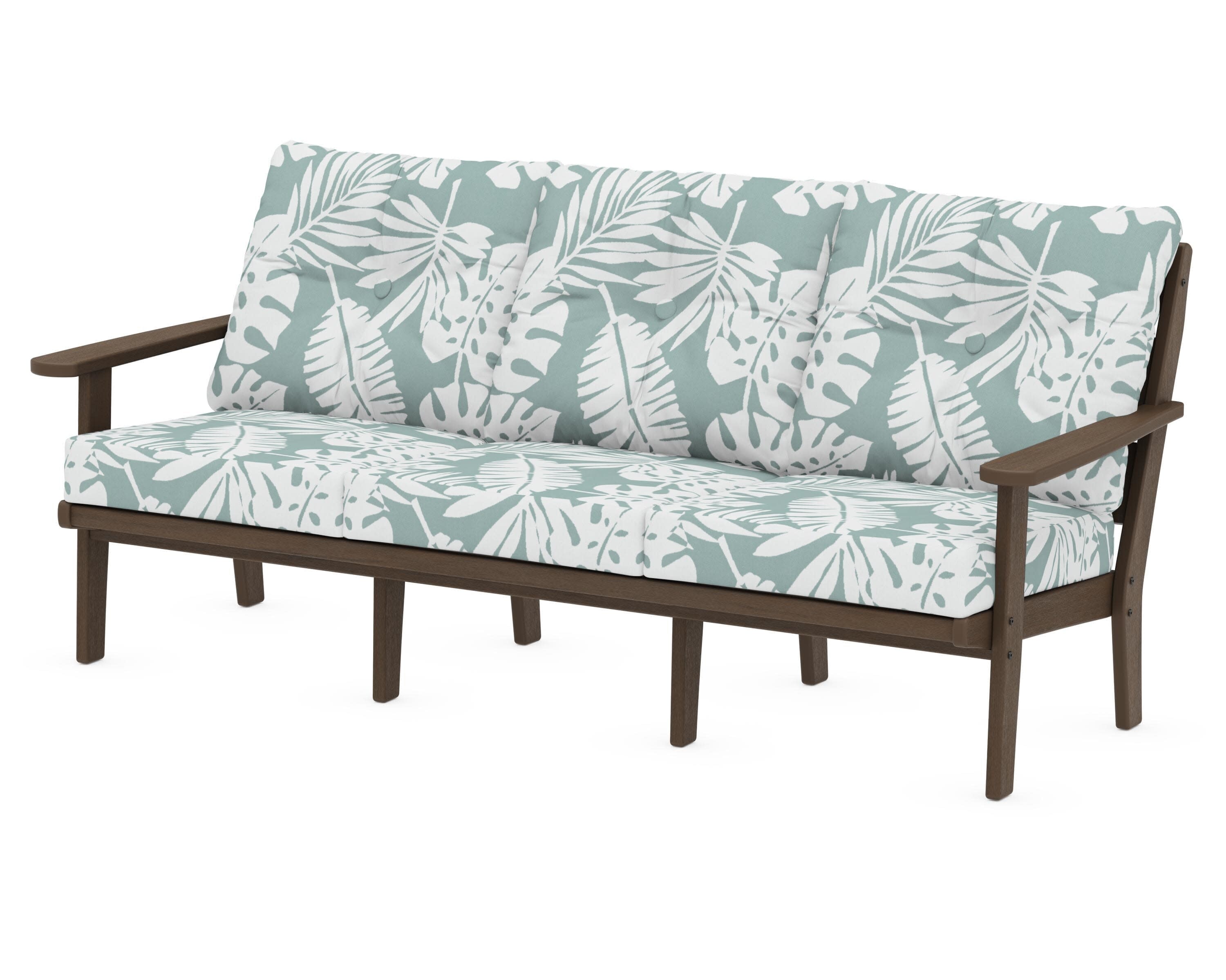 Lakeside Deep Seating Sofa in Kona / Leaf Glacier Spa