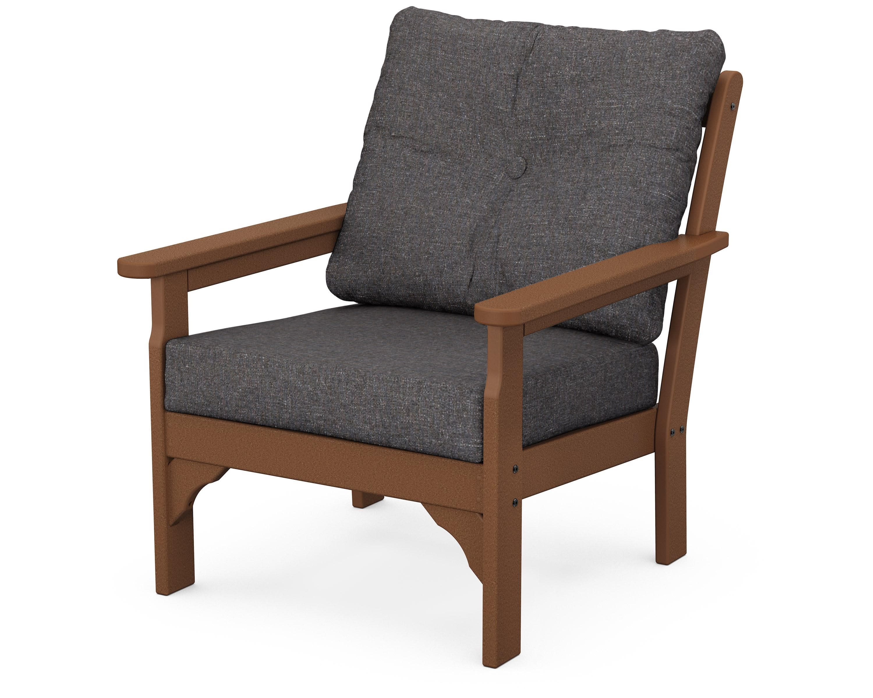 Vineyard Deep Seating Chair in Teak / Ash Charcoal