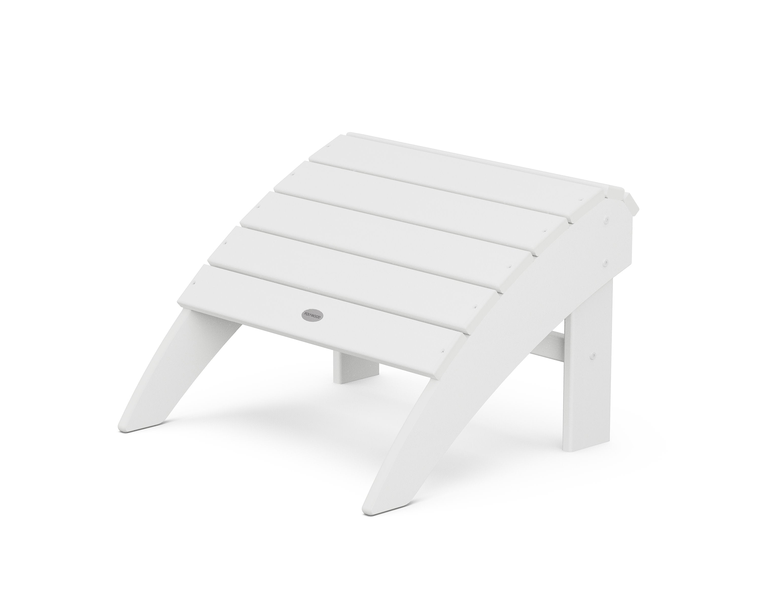 Vineyard Curveback Adirondack Ottoman in White