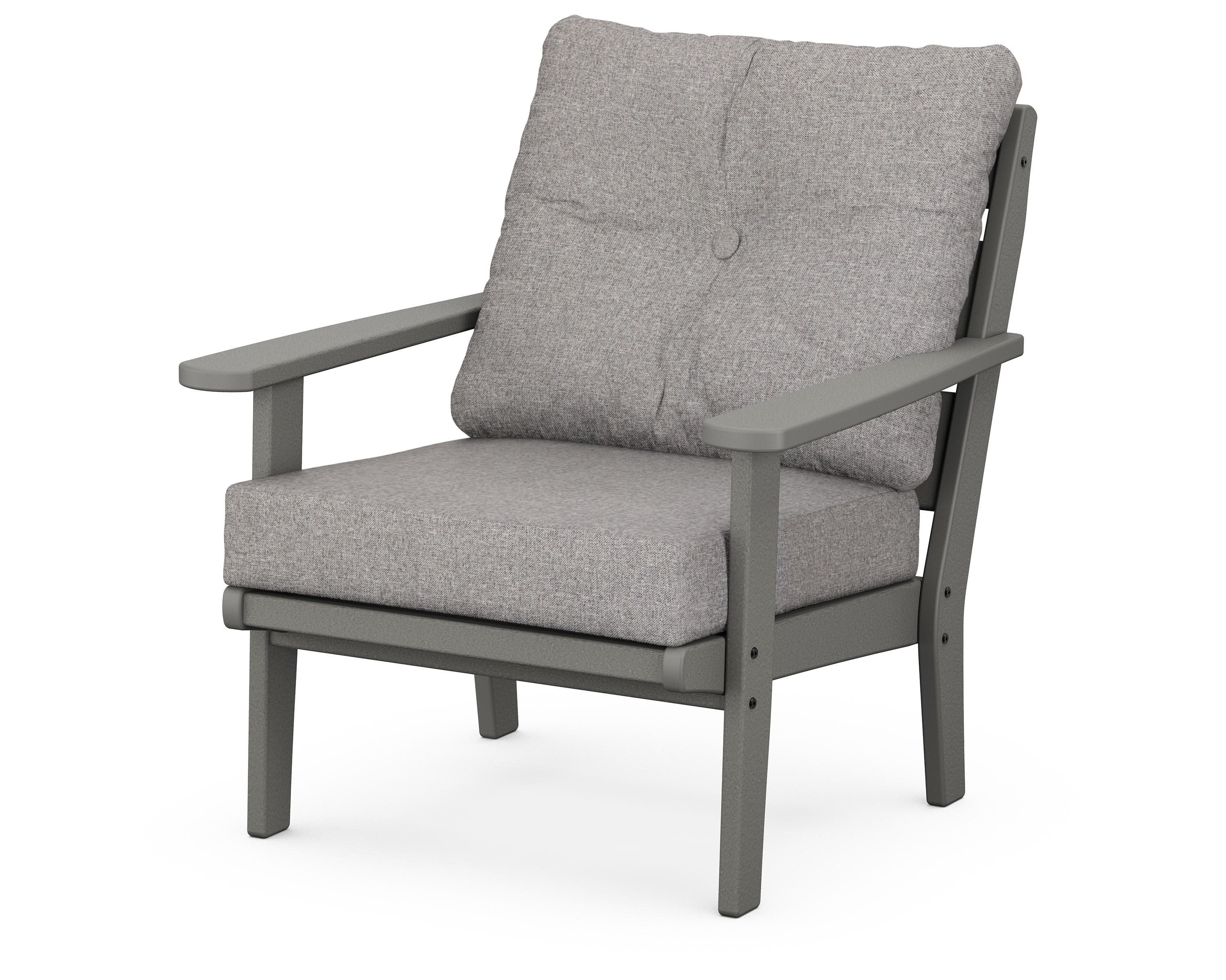 Lakeside Deep Seating Chair in Slate Grey / Grey Mist