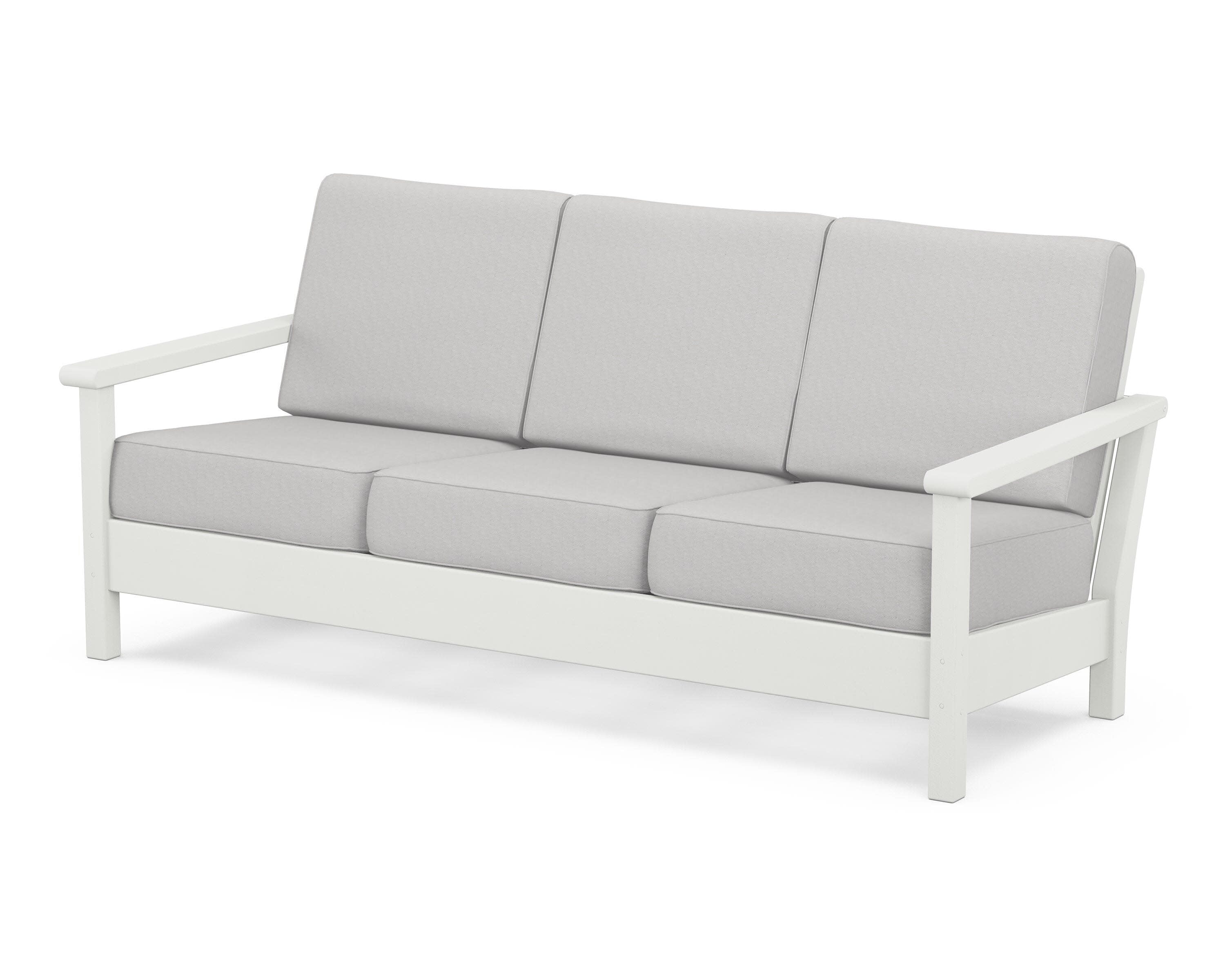 Harbour Deep Seating Sofa in Vintage White / Diamond in the Rough