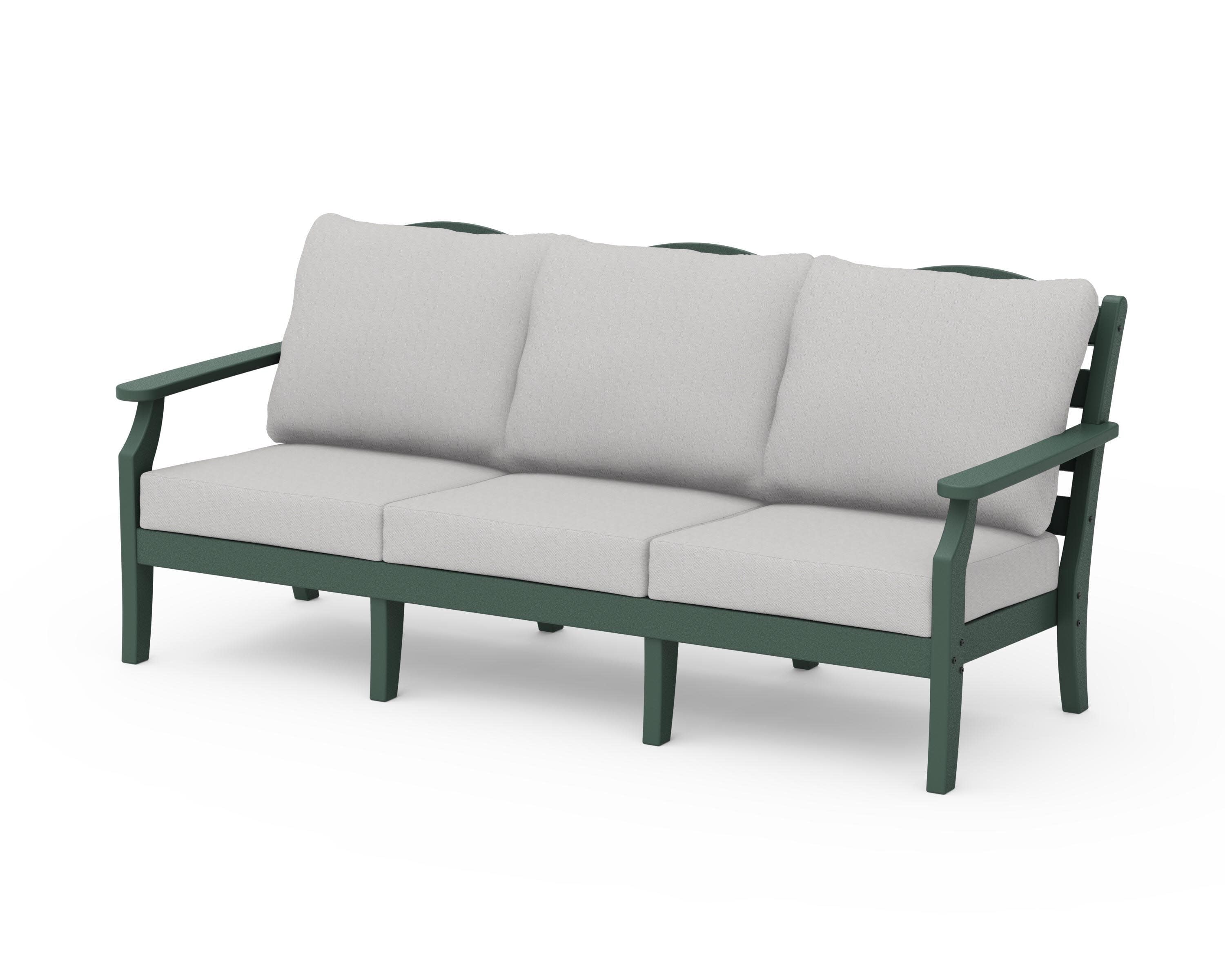 Savannah Deep Seating Sofa in Green / Diamond in the Rough