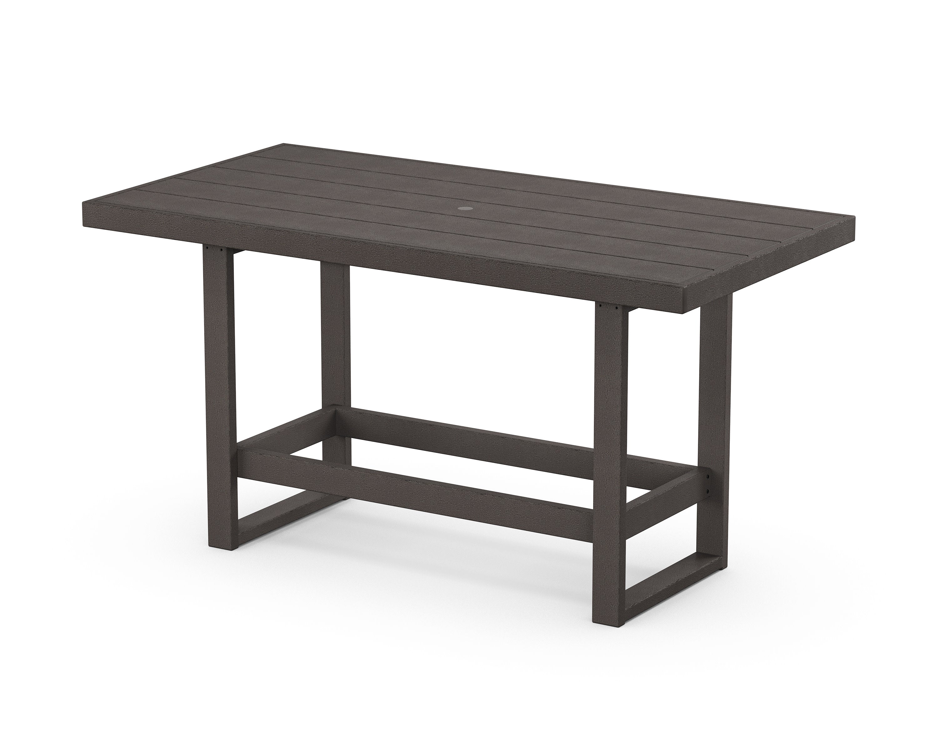 EDGE 40" x 78" Bar Table in Vintage Coffee