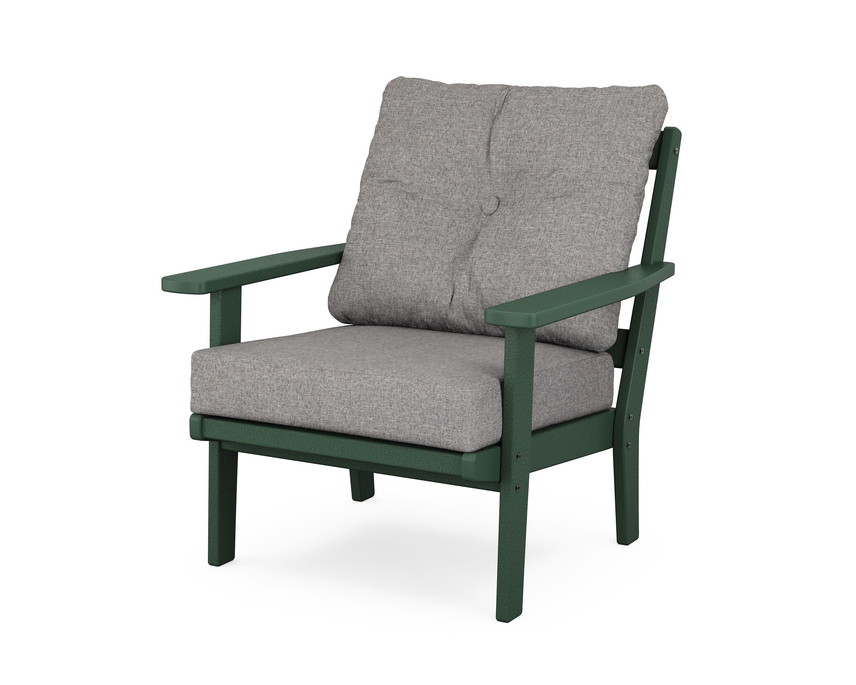 Oxford Deep Seating Chair in Green / Grey Mist