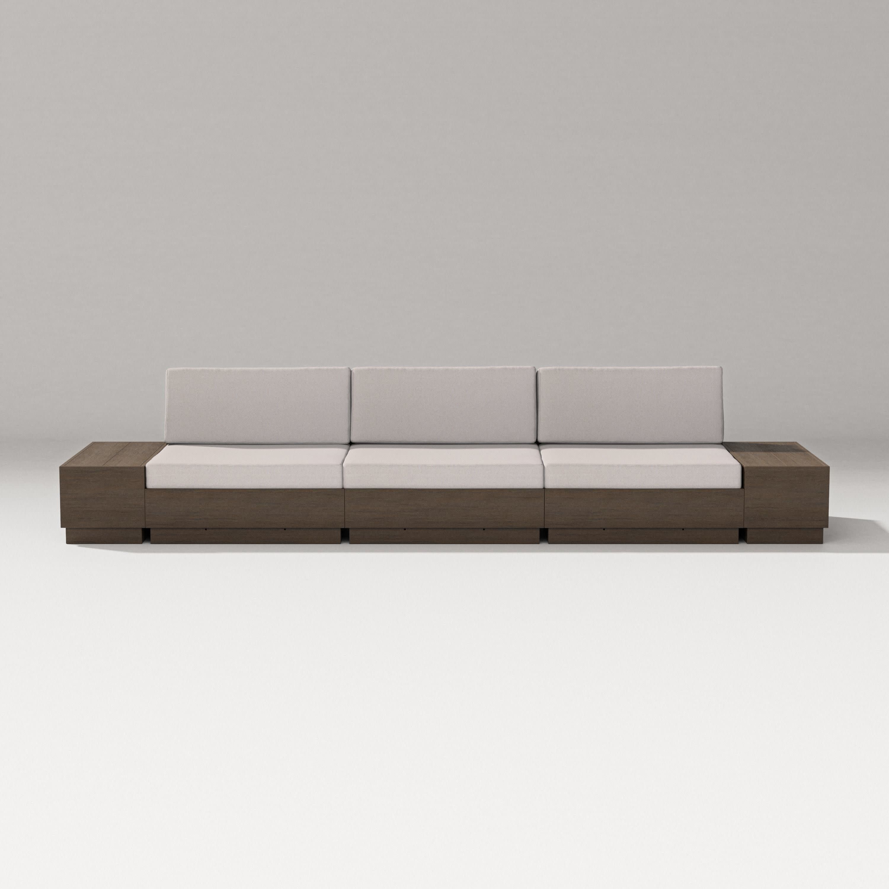 Elevate Straight Sectional in Kona / Dune Burlap