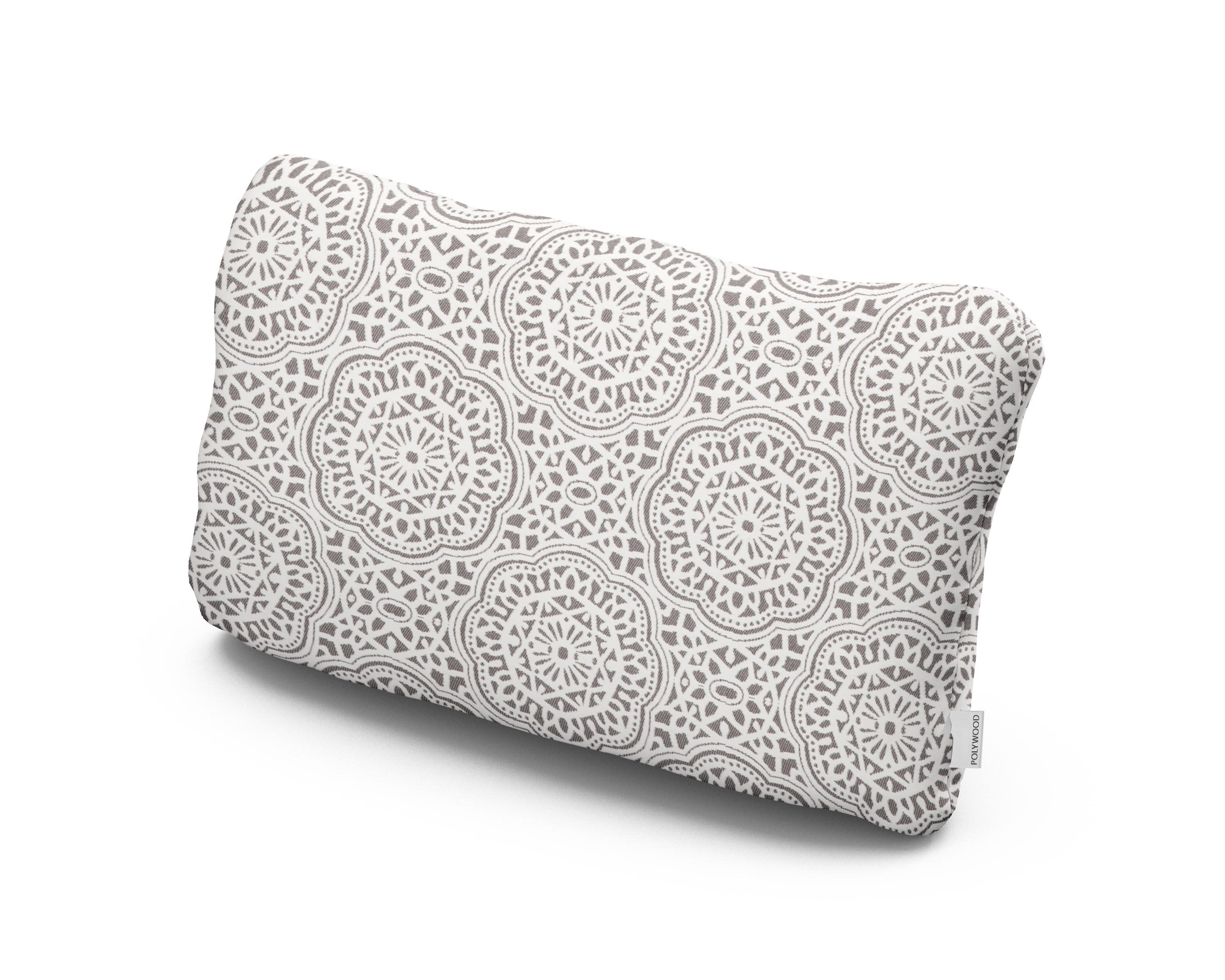 Outdoor Lumbar Pillow in Gwyneth Pewter