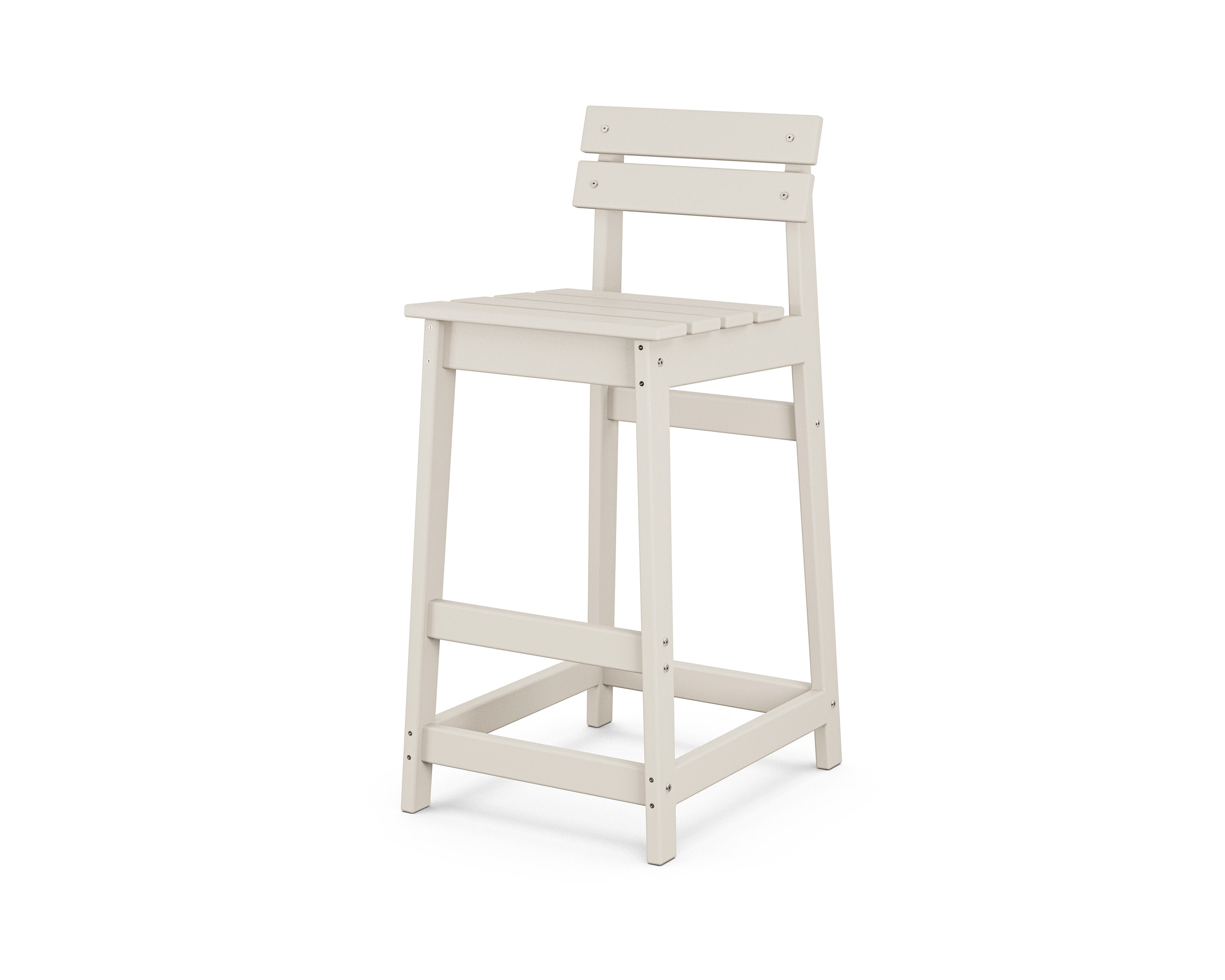Modern Studio Plaza Lowback Bar Chair in Sand