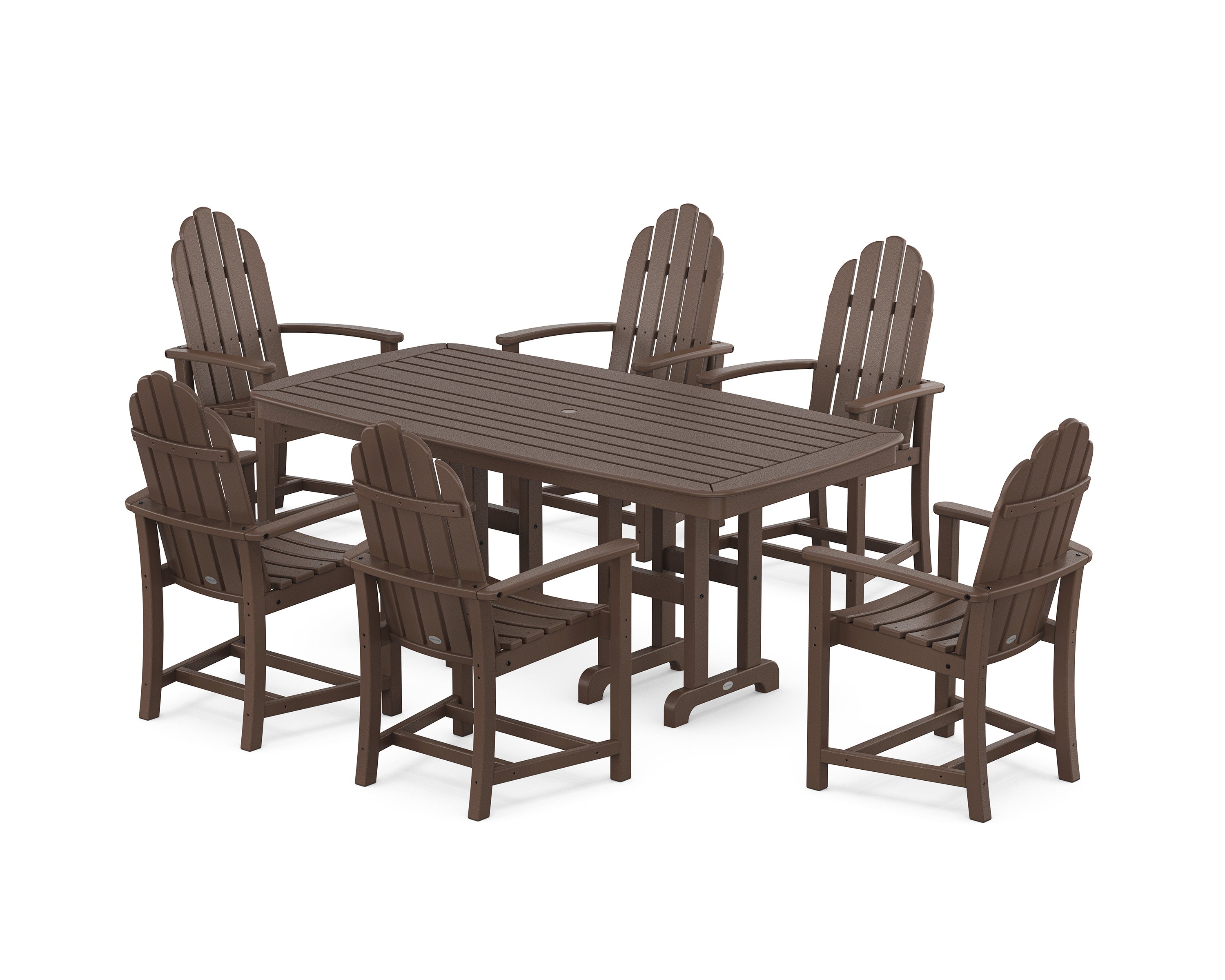 Classic Adirondack 7-Piece Dining Set in Mahogany