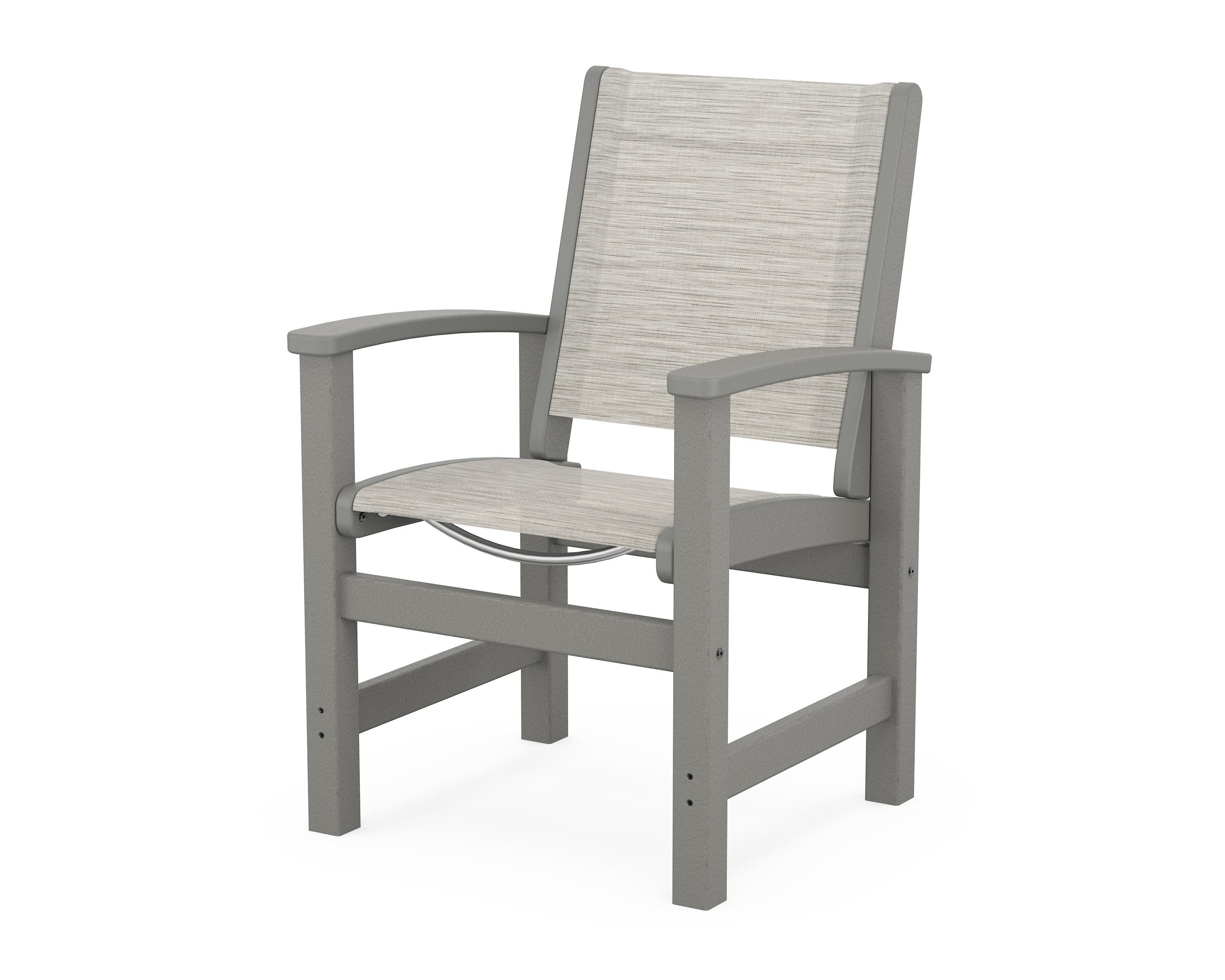 Coastal Dining Chair in Slate Grey / Birch Sling