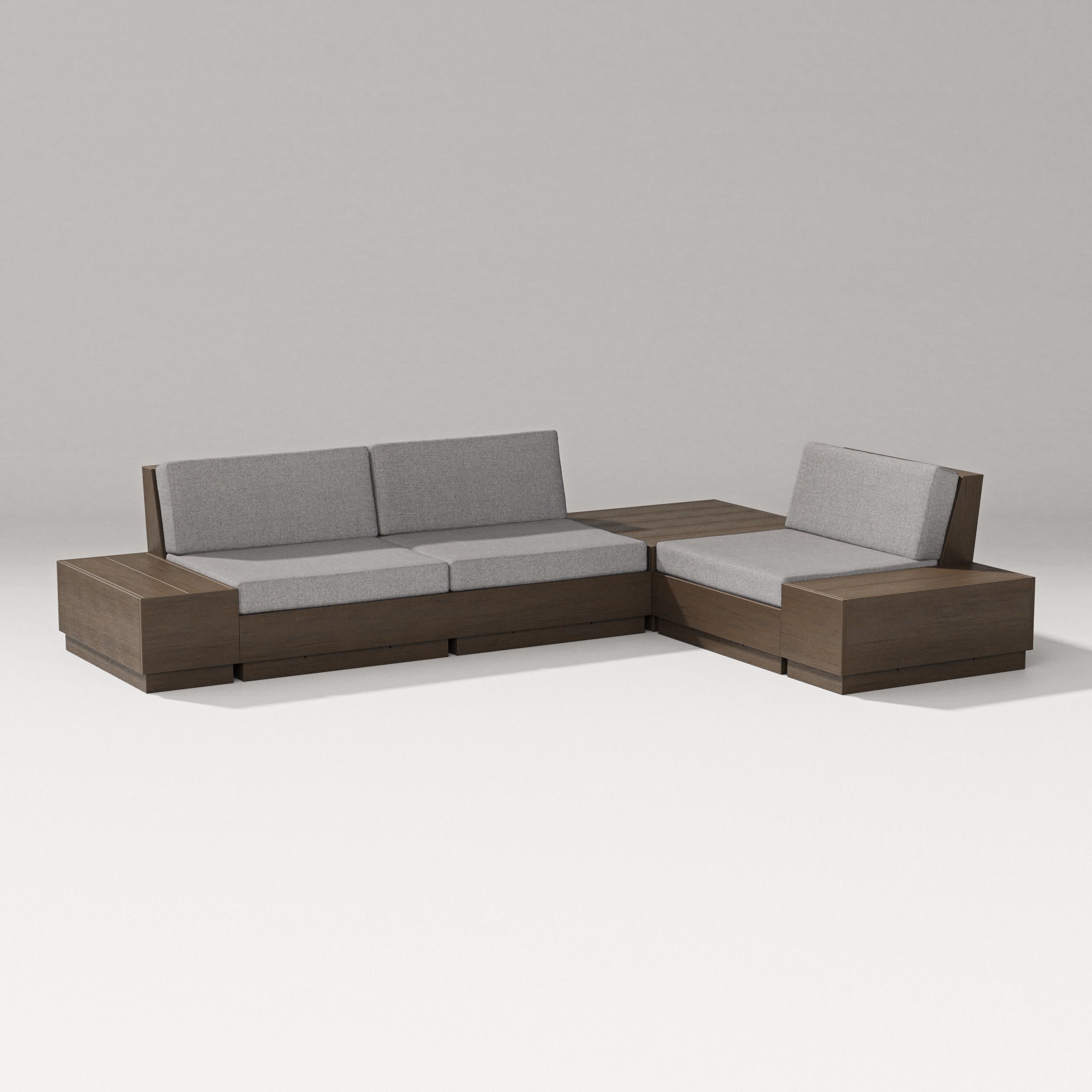 Elevate 6-Piece Corner Sectional in Kona / Grey Mist