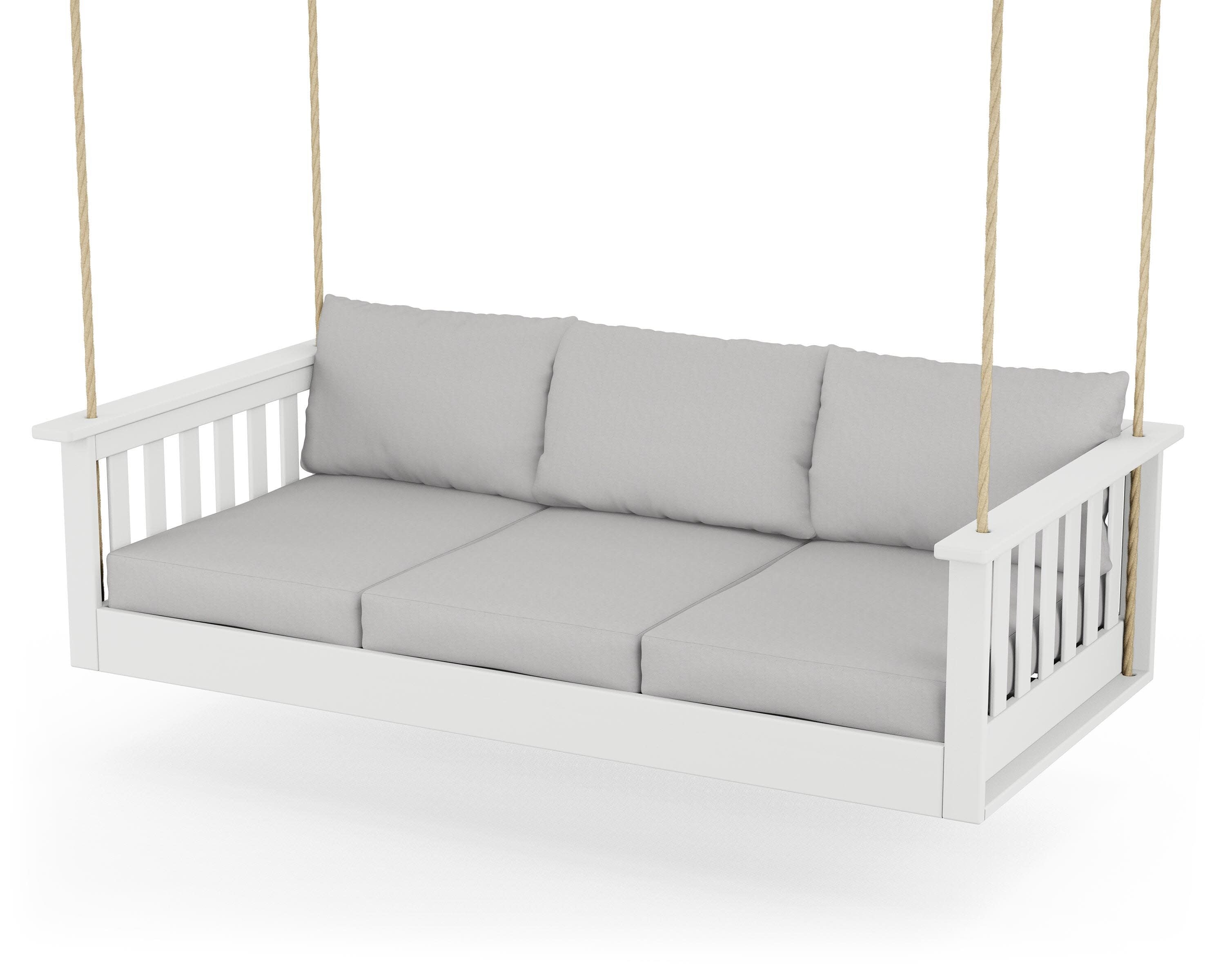 Vineyard Daybed Swing in White / Diamond in the Rough