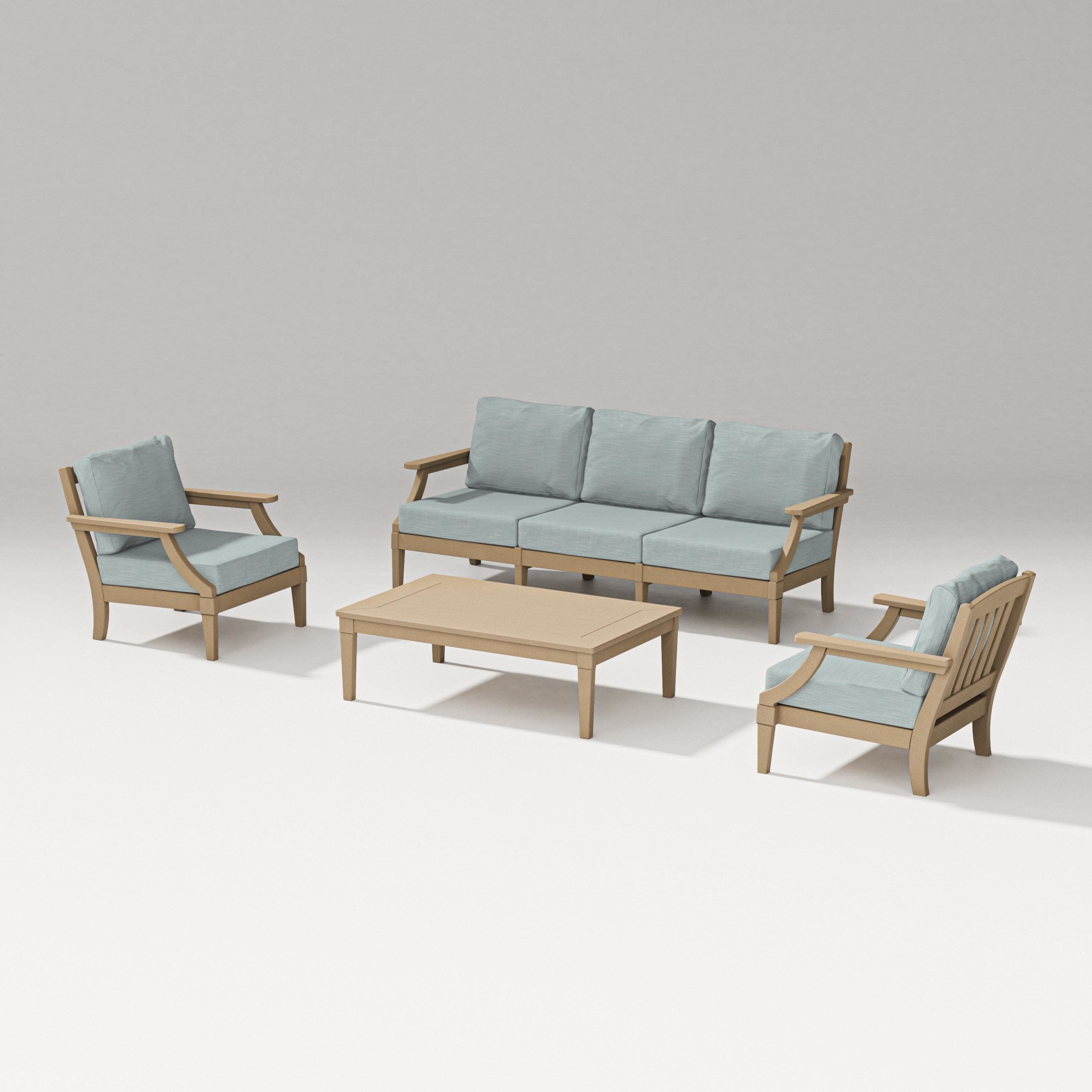Estate 4-Piece Lounge Sofa Set in Vintage Sahara / Soothe Mist
