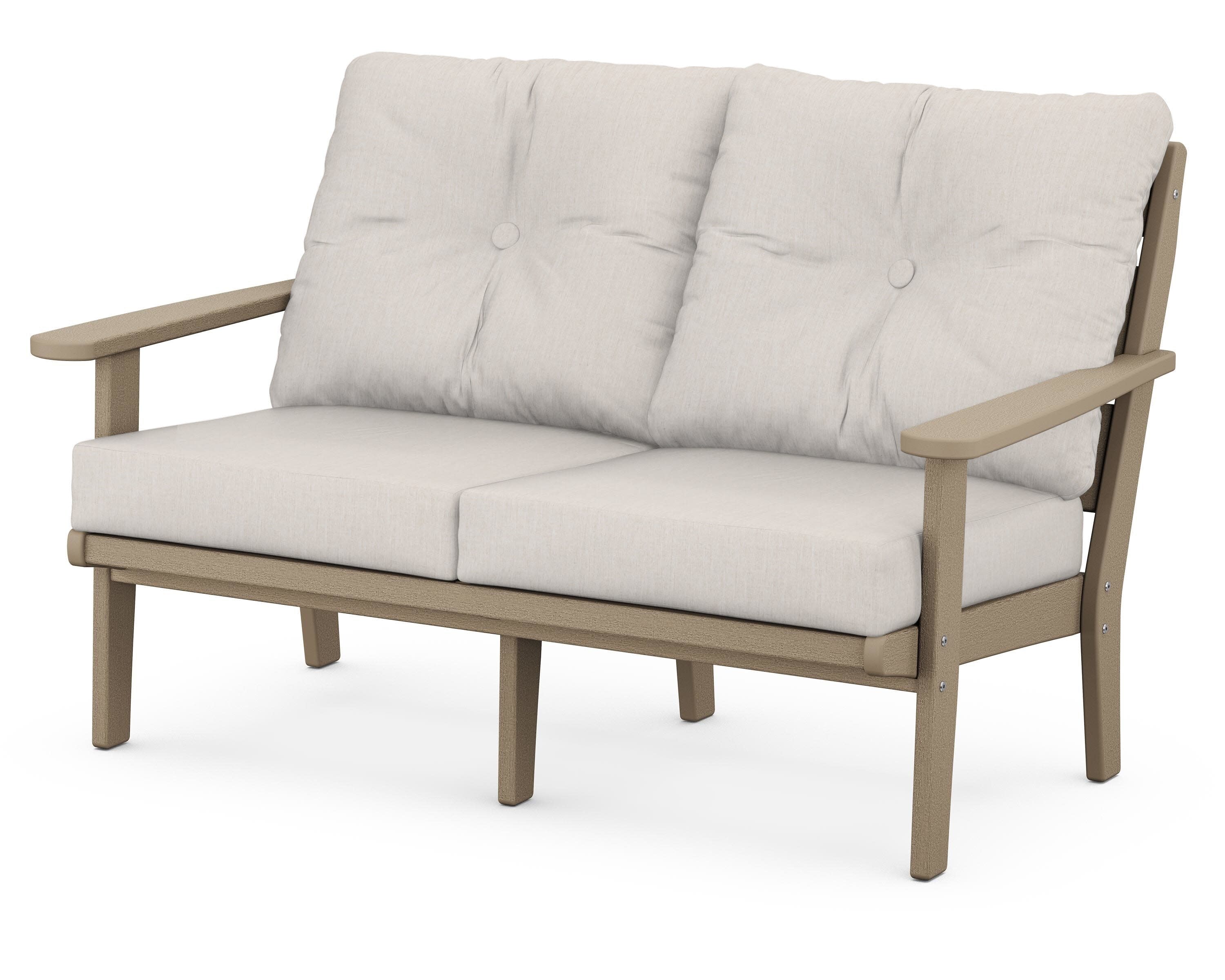 Lakeside Deep Seating Loveseat in Vintage Sahara / Cast Ash