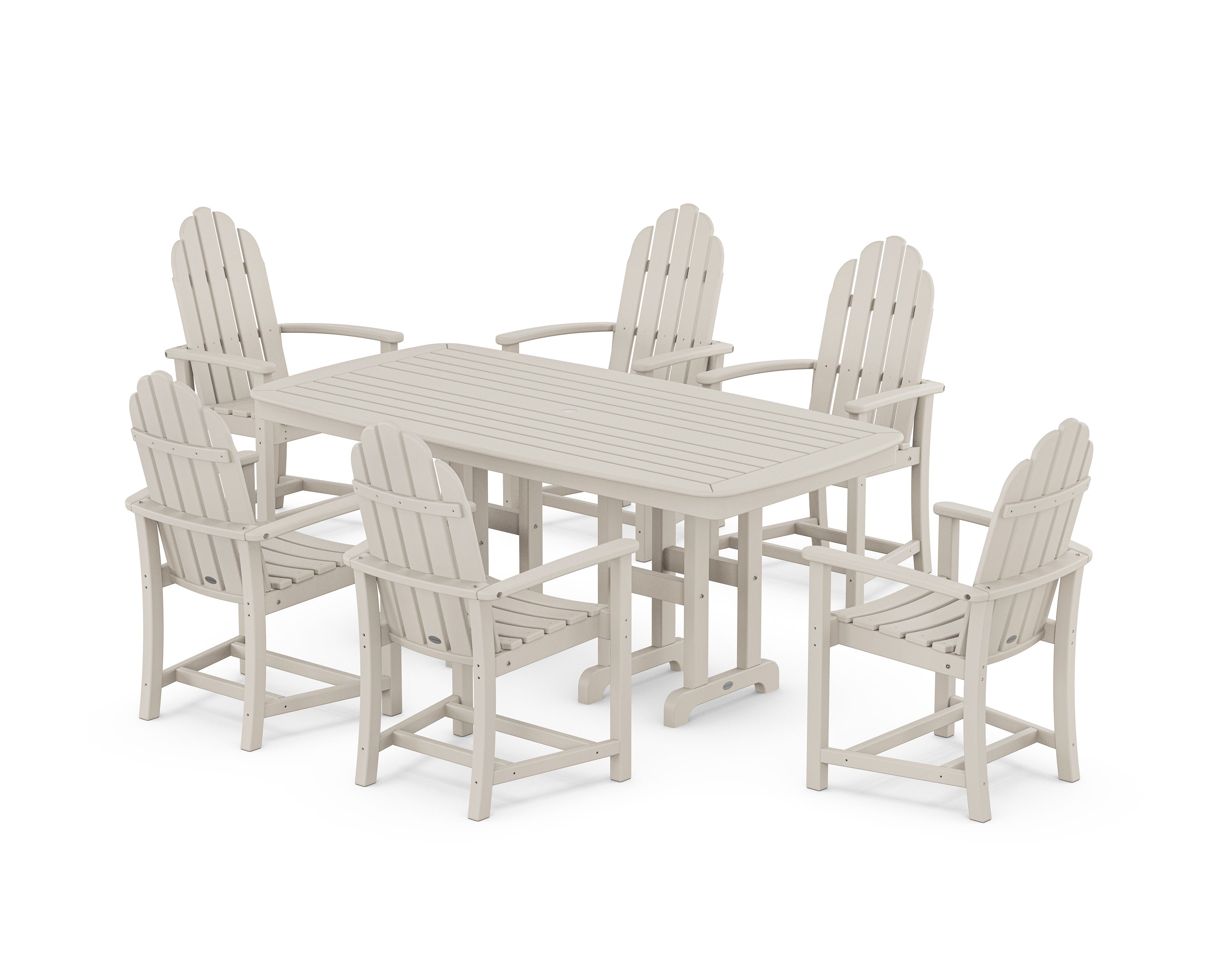 Classic Adirondack 7-Piece Dining Set in Sand
