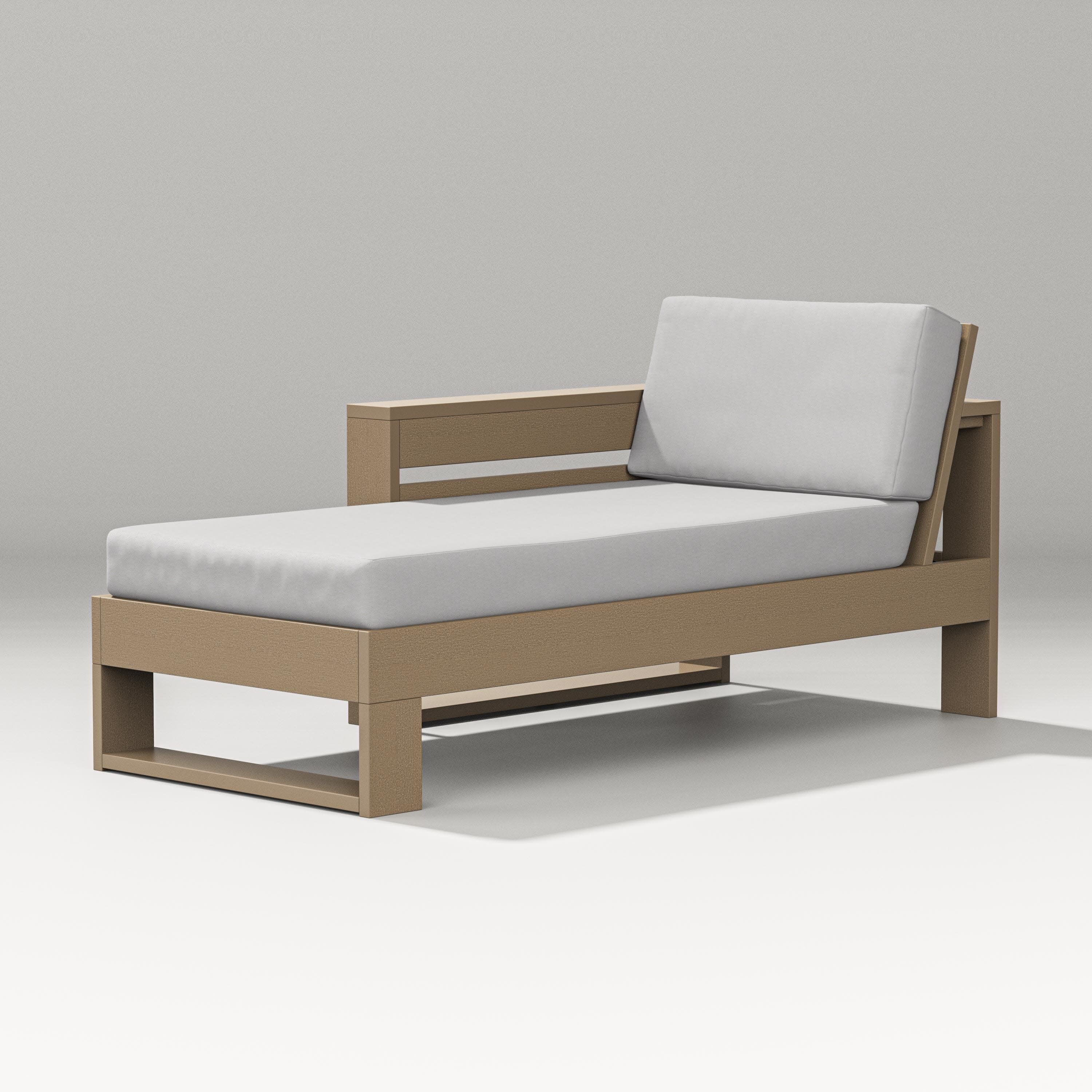 Latitude Modular Left Arm Chaise in Vintage Sahara / Diamond in the Rough